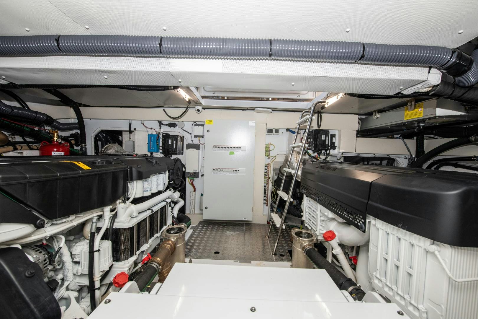 a room with equipment and equipment aboard CRIMSON Yacht for Sale