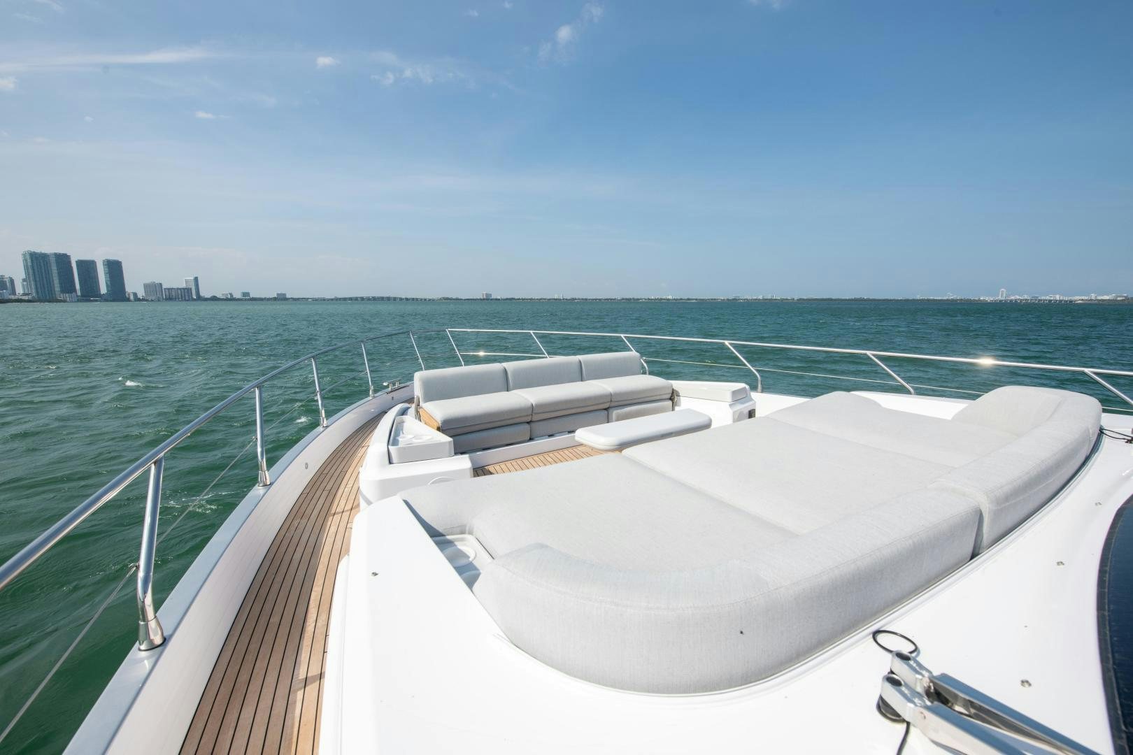 a boat on the water aboard CRIMSON Yacht for Sale