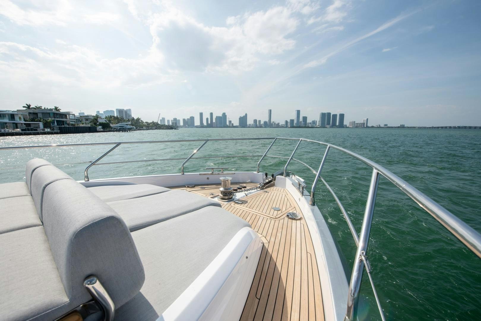 a boat on the water aboard CRIMSON Yacht for Sale