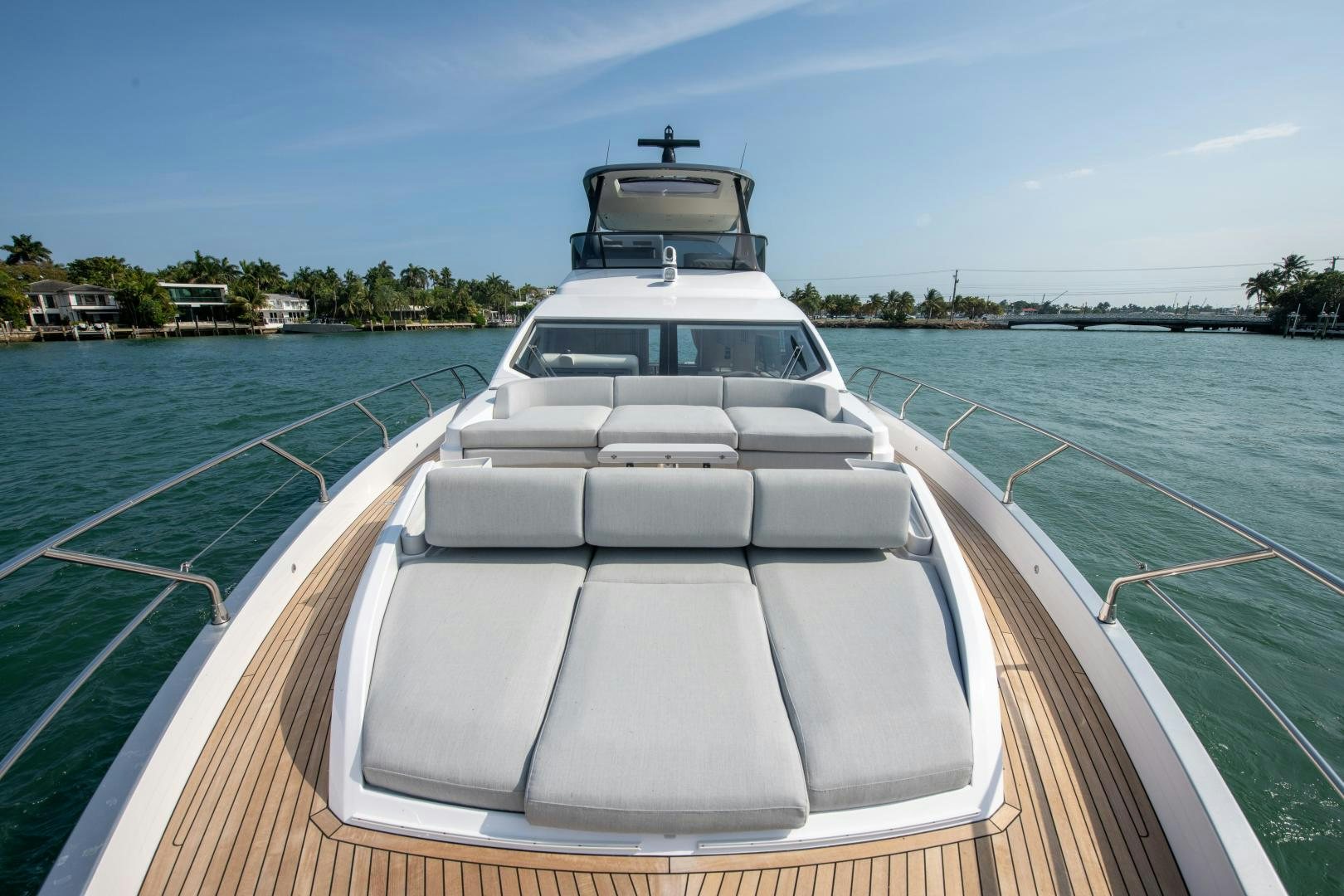 a boat on a body of water aboard CRIMSON Yacht for Sale