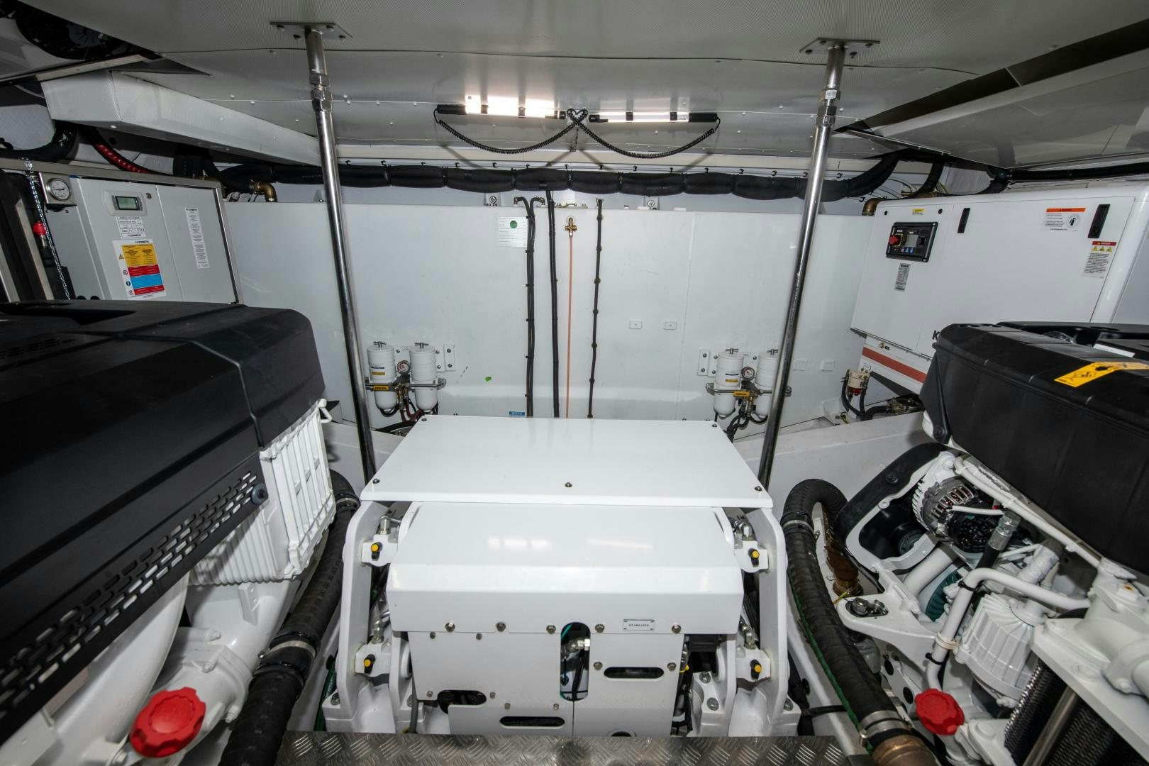 a room with machinery aboard CRIMSON Yacht for Sale