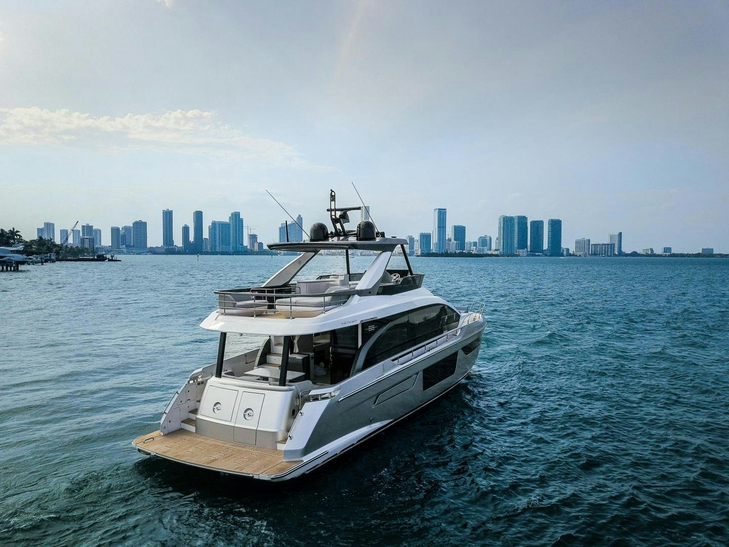 a boat on the water aboard CRIMSON Yacht for Sale