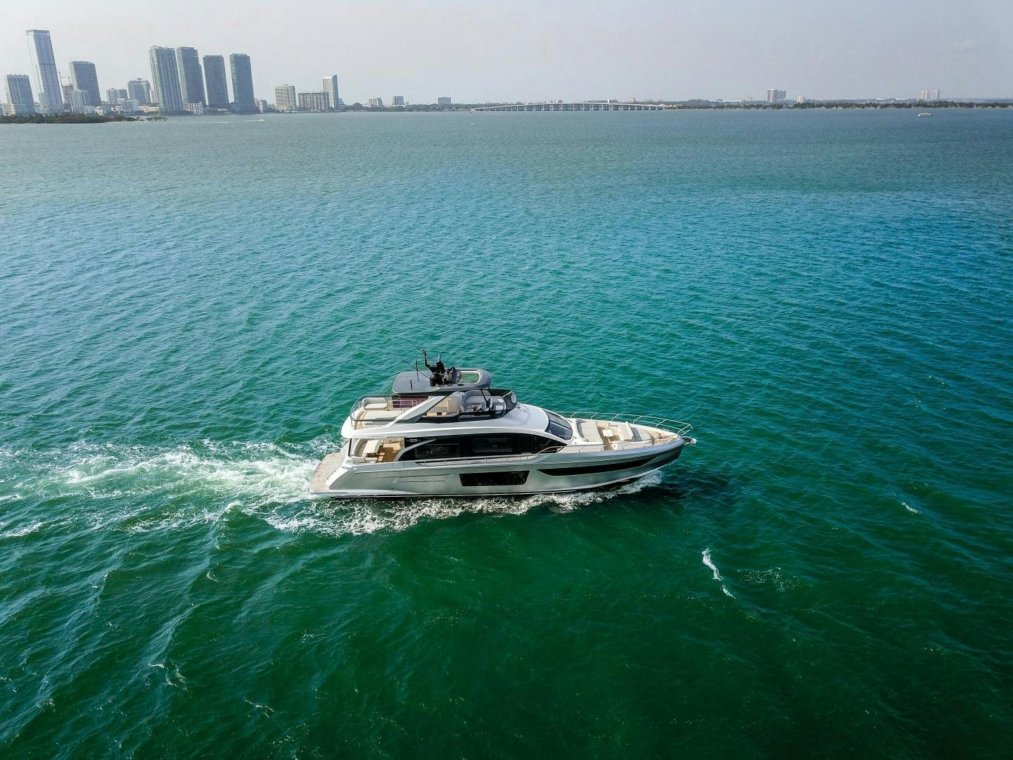 a boat in the water aboard CRIMSON Yacht for Sale