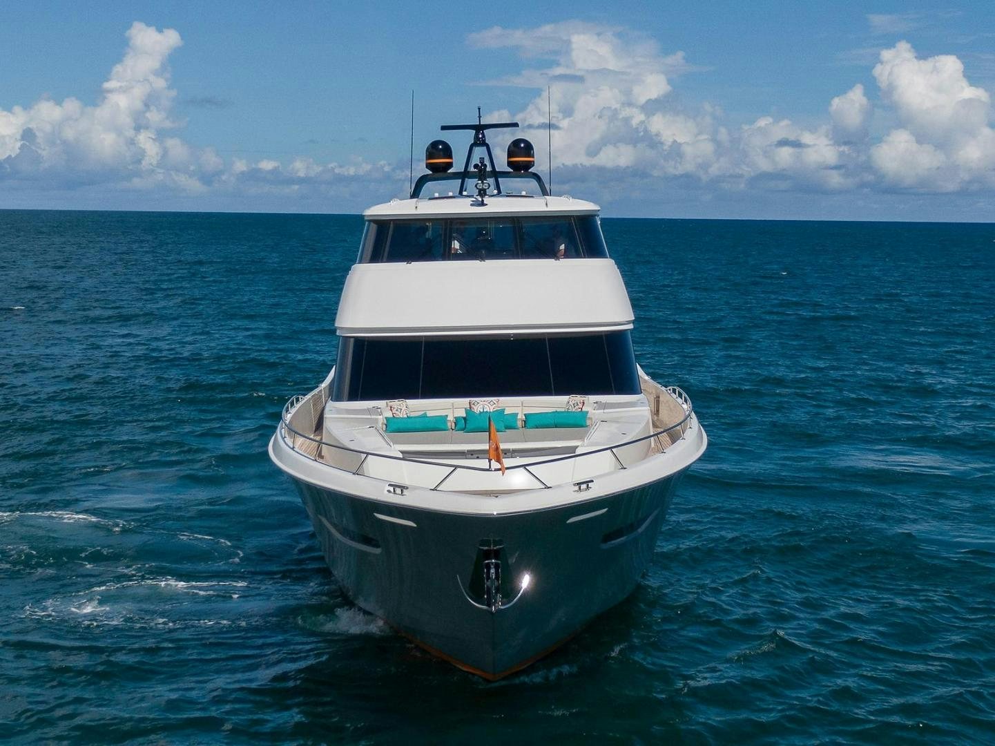 a boat in the water aboard OBSESSION Yacht for Sale