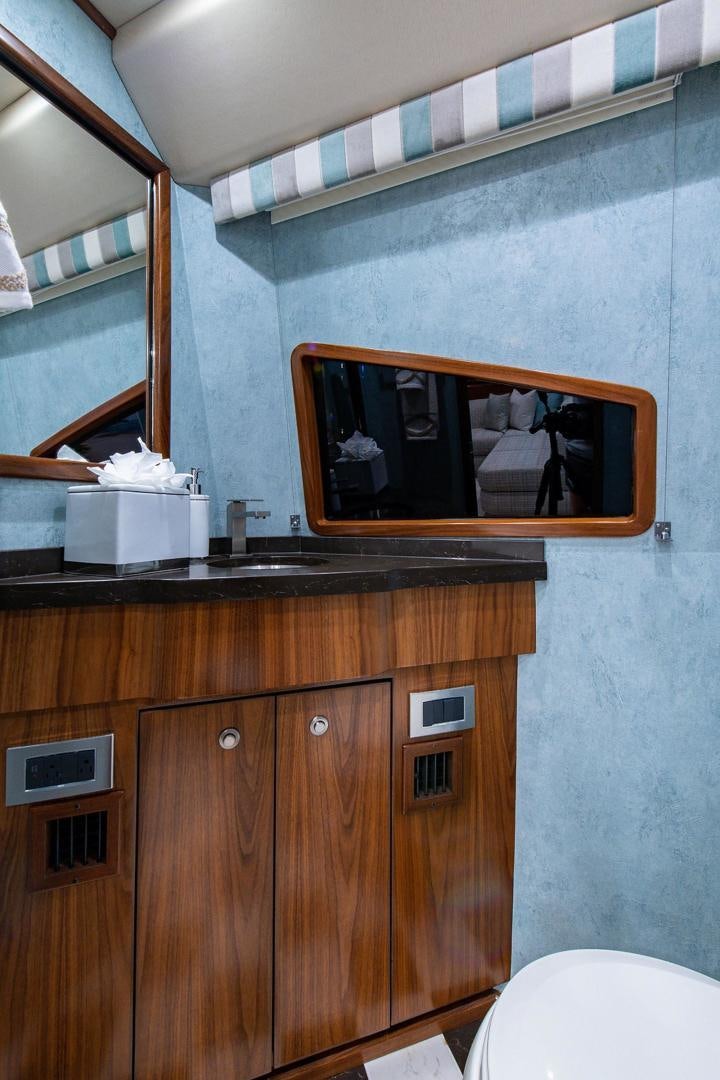 a microwave on a counter aboard OBSESSION Yacht for Sale