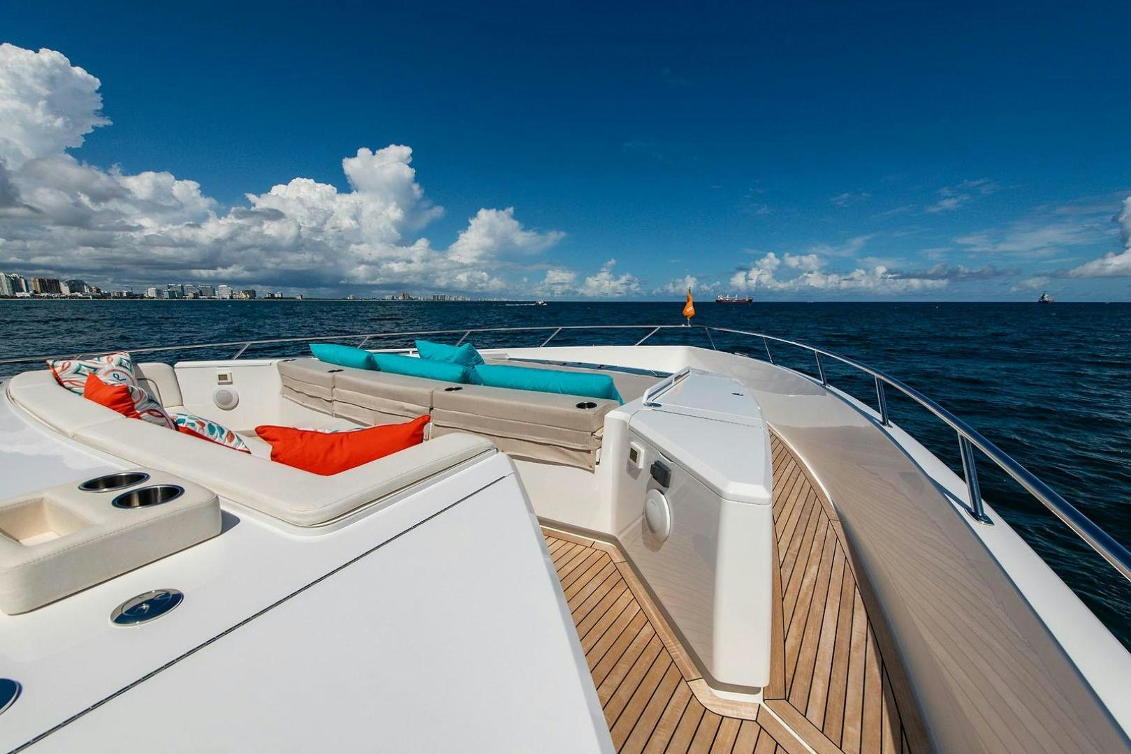 a boat on the water aboard OBSESSION Yacht for Sale