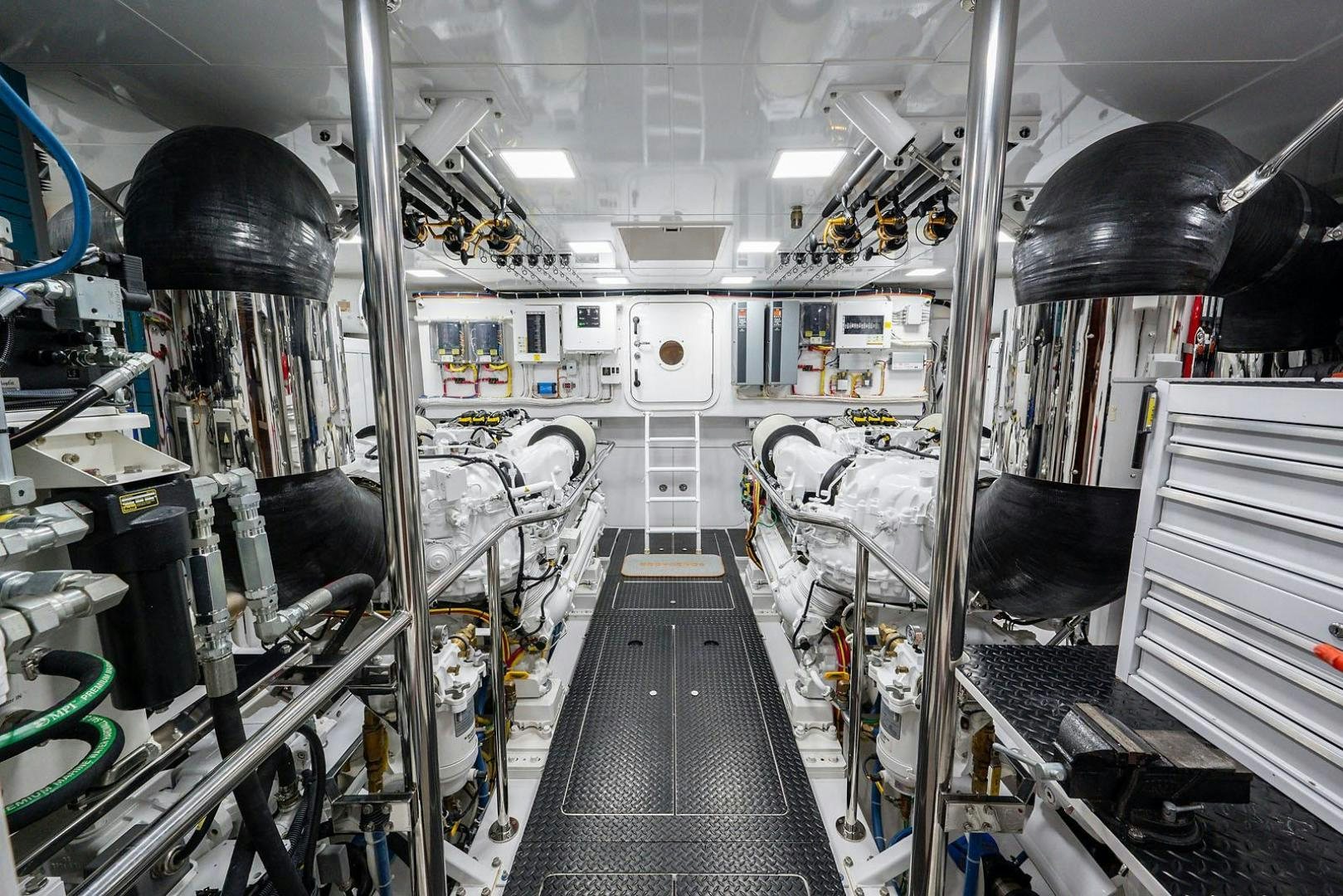 a room with equipment and equipment aboard OBSESSION Yacht for Sale