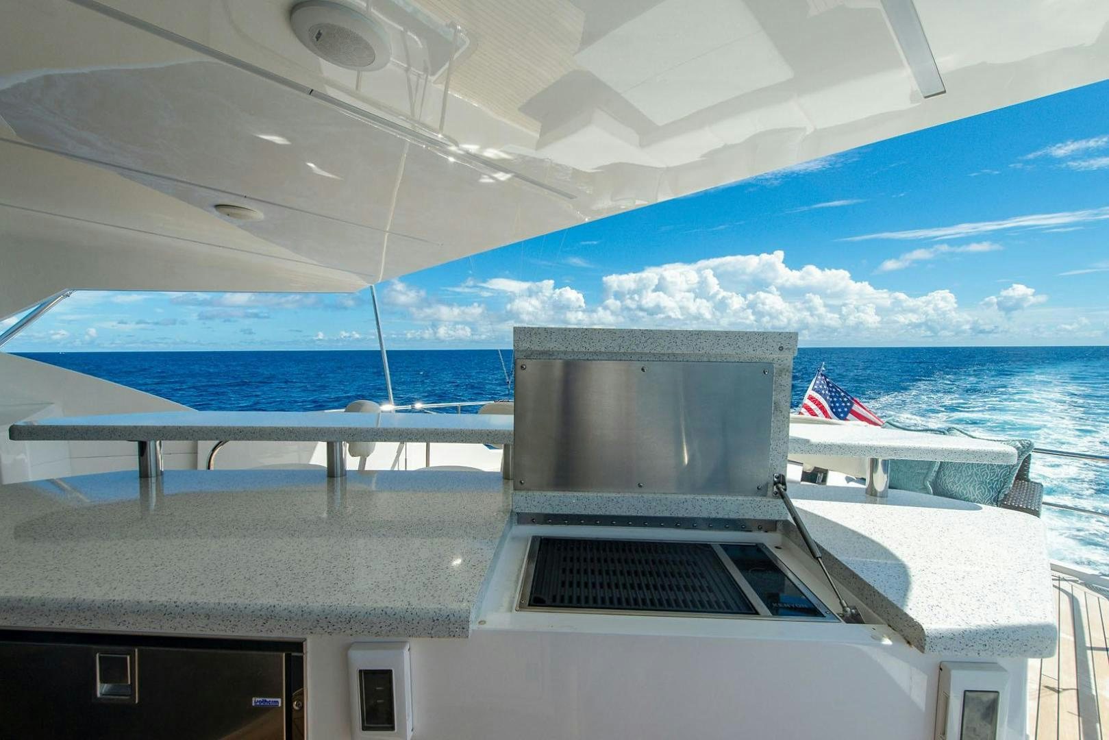 a boat on the water aboard OBSESSION Yacht for Sale