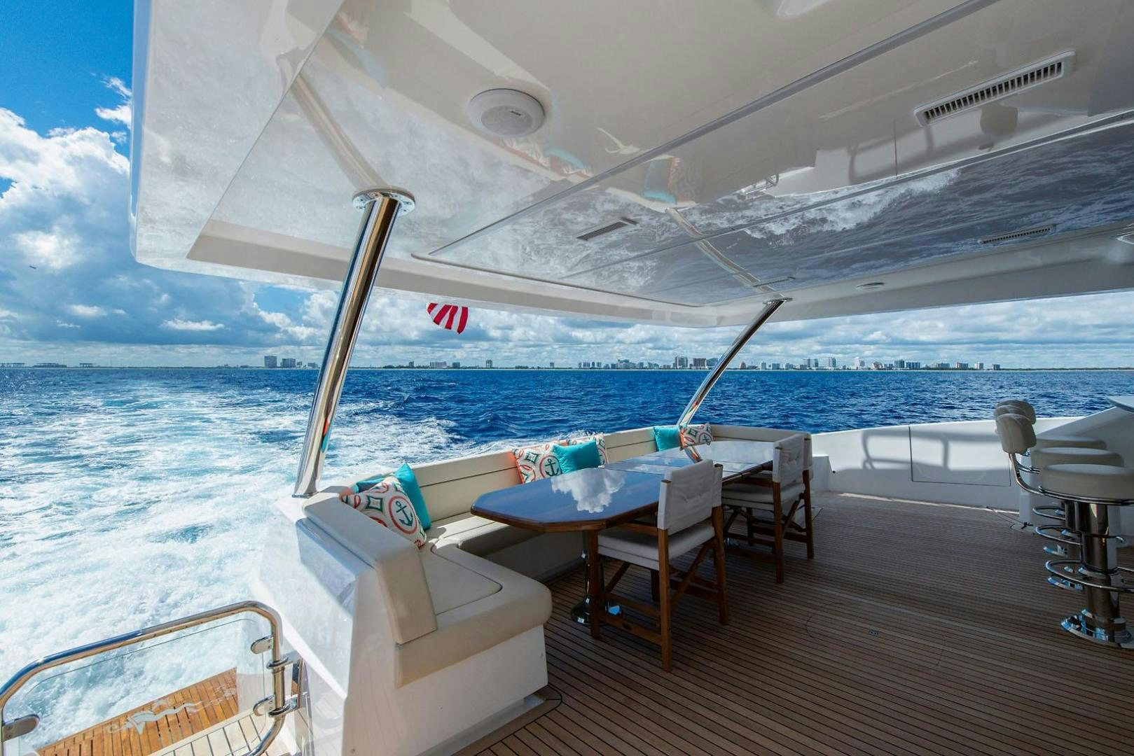 a boat on the water aboard OBSESSION Yacht for Sale