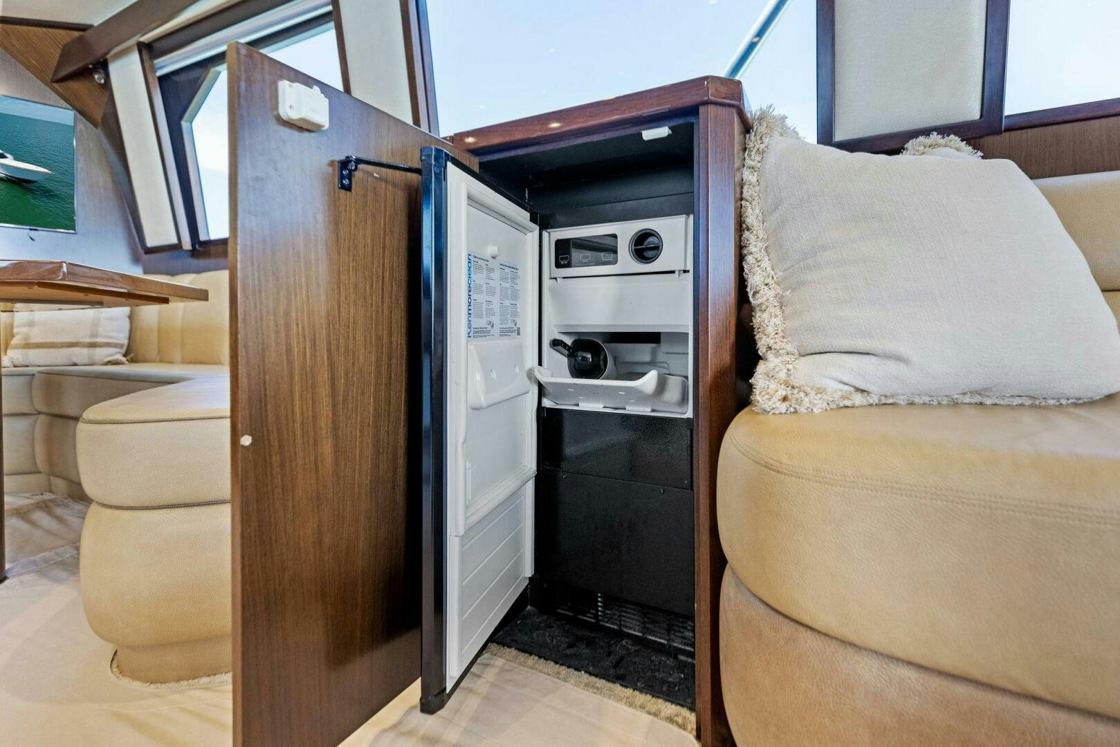 a room with a bed and a closet aboard THE PROVIDER Yacht for Sale