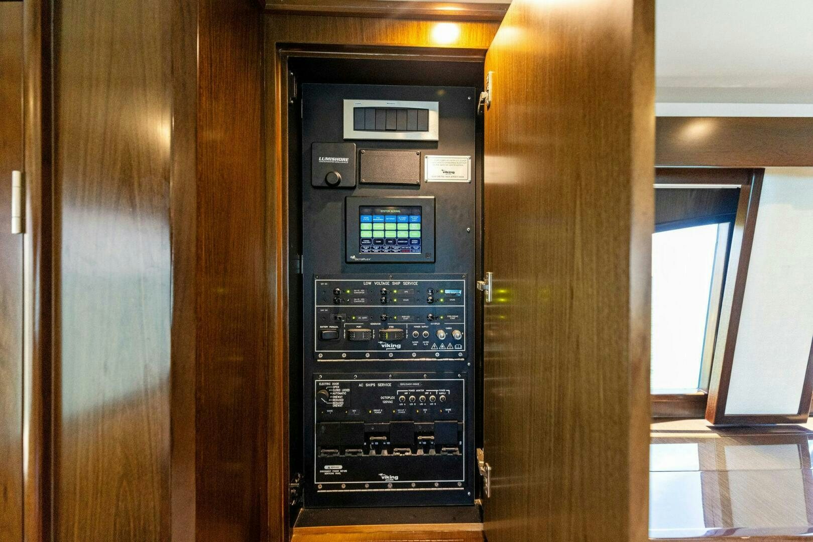 a black computer tower aboard THE PROVIDER Yacht for Sale