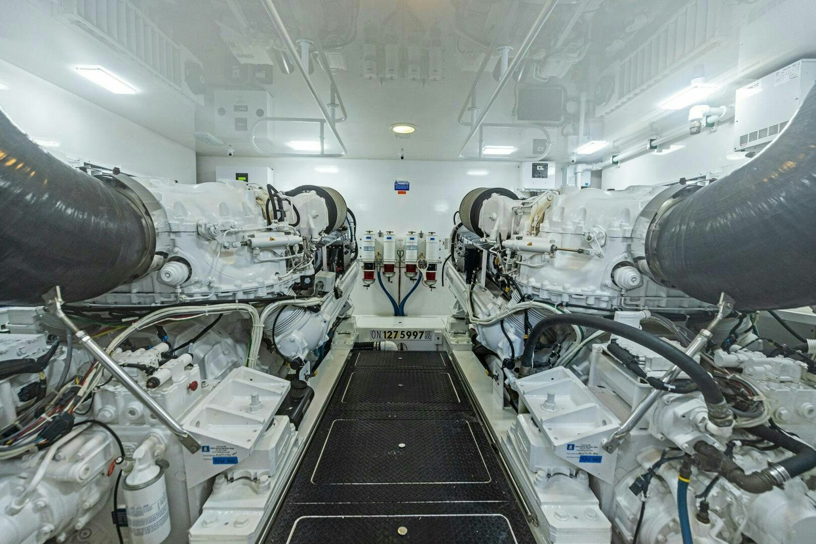 a large room with machinery aboard THE PROVIDER Yacht for Sale