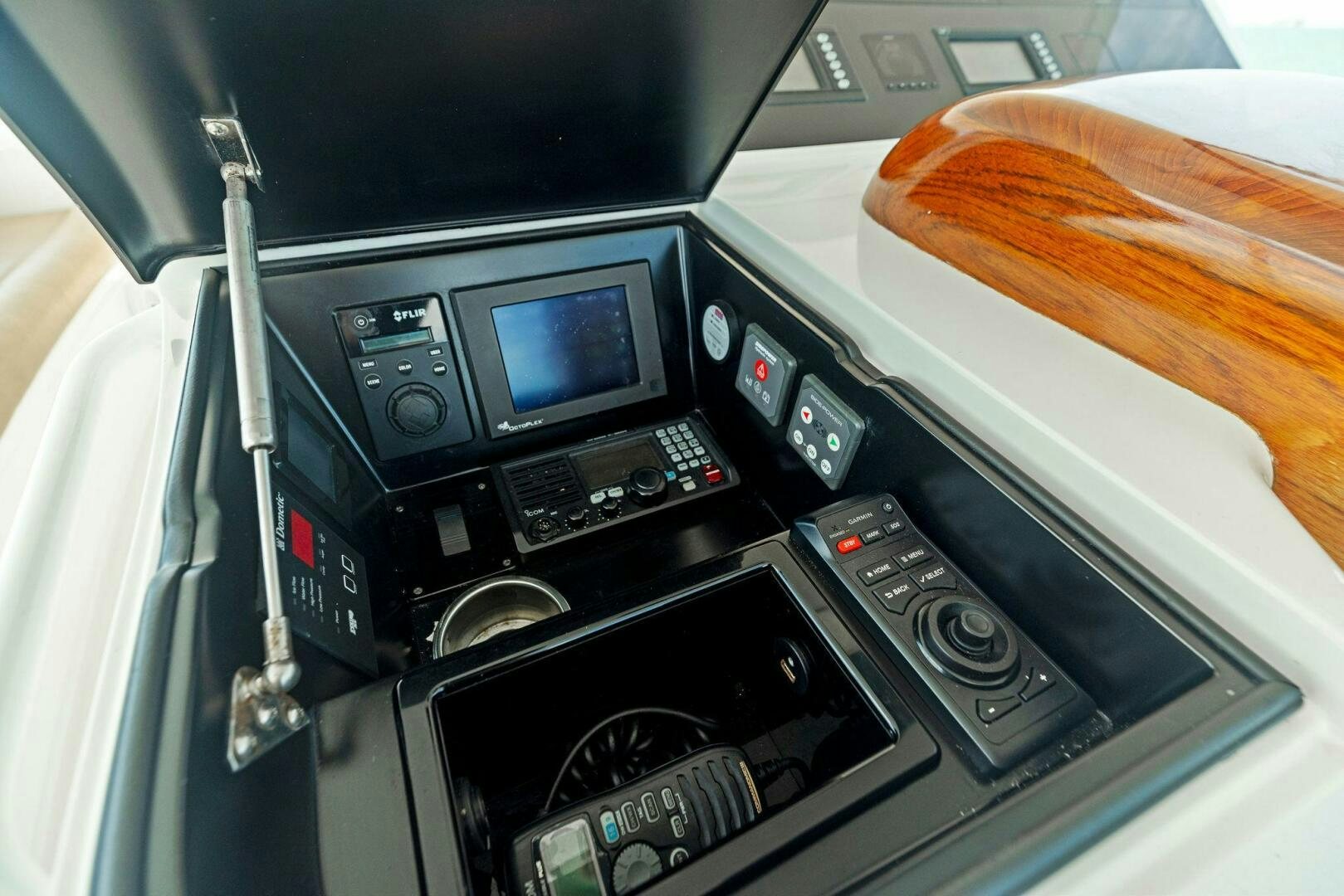 the inside of a car aboard THE PROVIDER Yacht for Sale