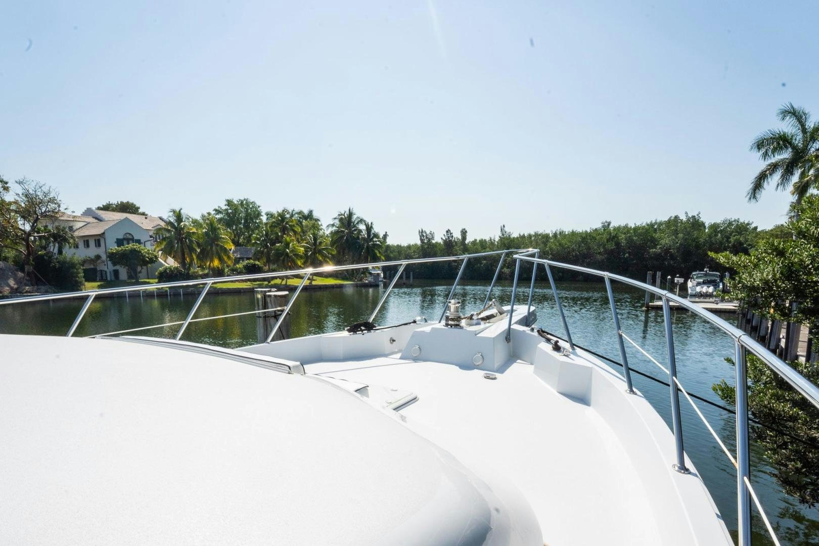 a bridge over water aboard CRISTINA Yacht for Sale