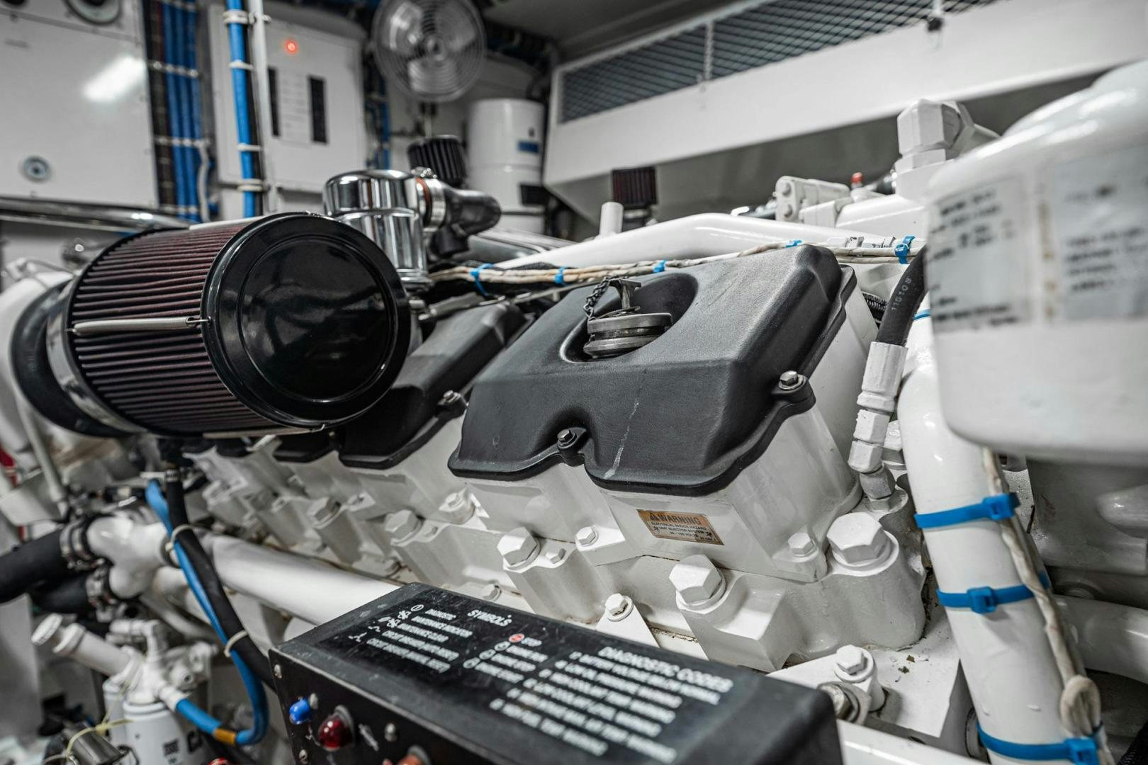a close-up of a machine aboard CRISTINA Yacht for Sale