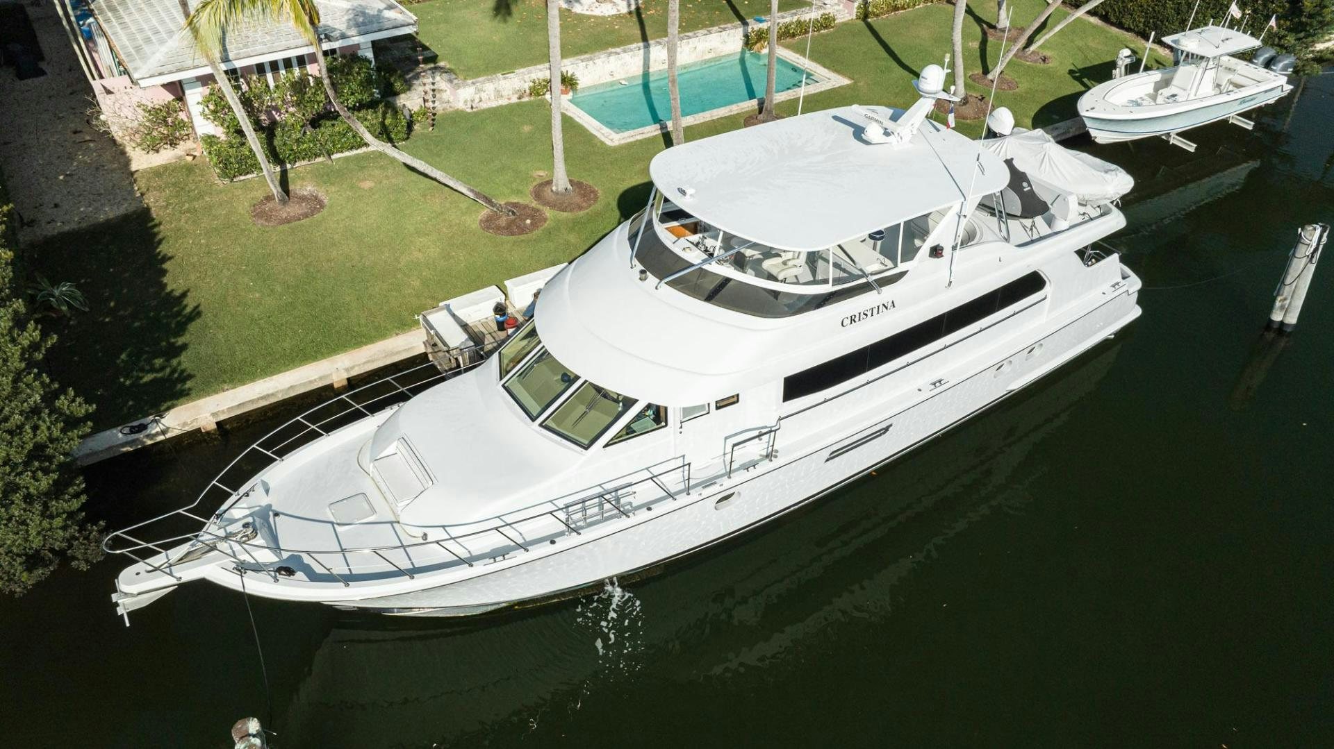 a boat on the water aboard CRISTINA Yacht for Sale