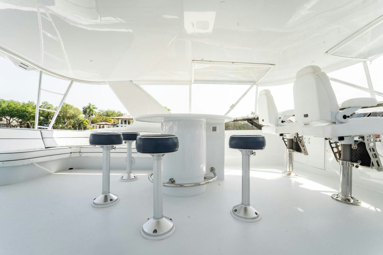 a white machine with black tubes aboard CRISTINA Yacht for Sale