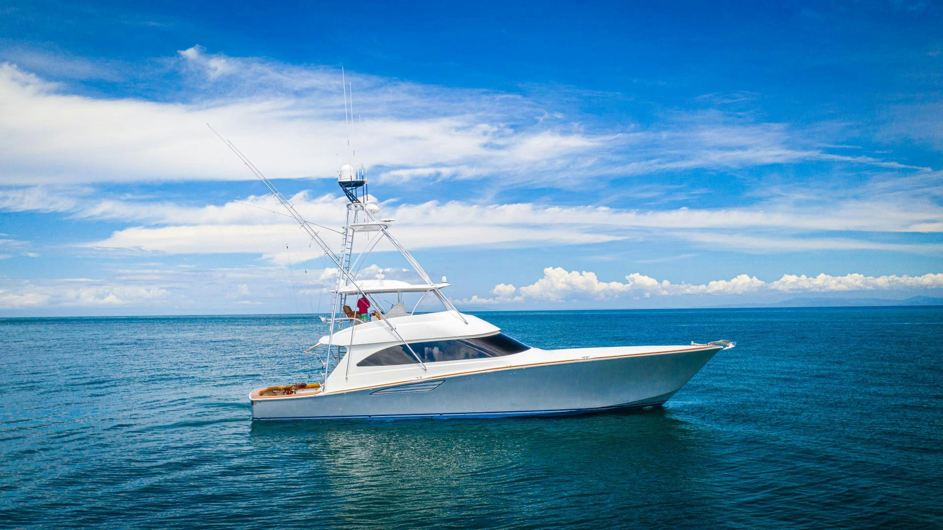 a boat on the water aboard SHOE Yacht for Sale