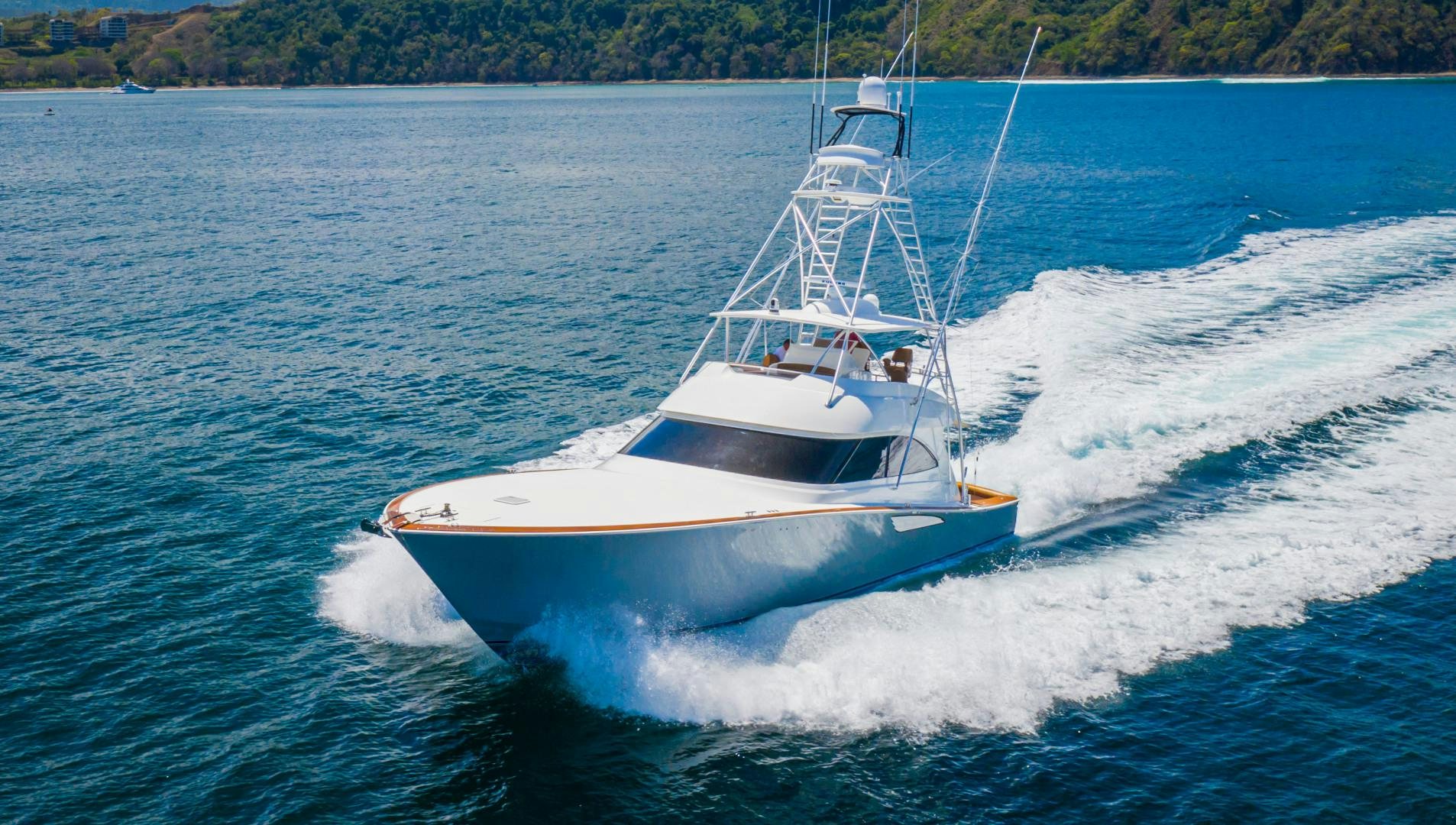 a boat on the water aboard SHOE Yacht for Sale
