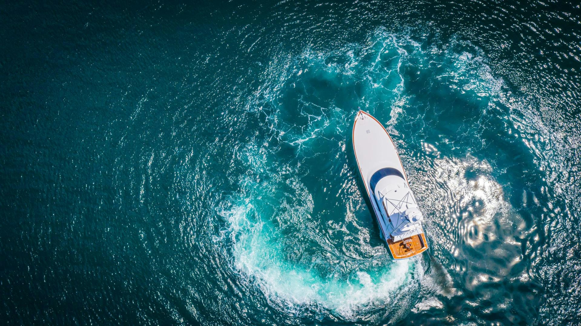 a boat in the water aboard SHOE Yacht for Sale
