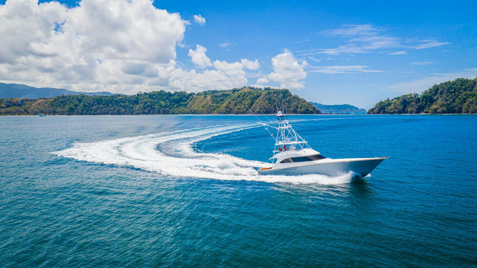 a boat on the water aboard SHOE Yacht for Sale