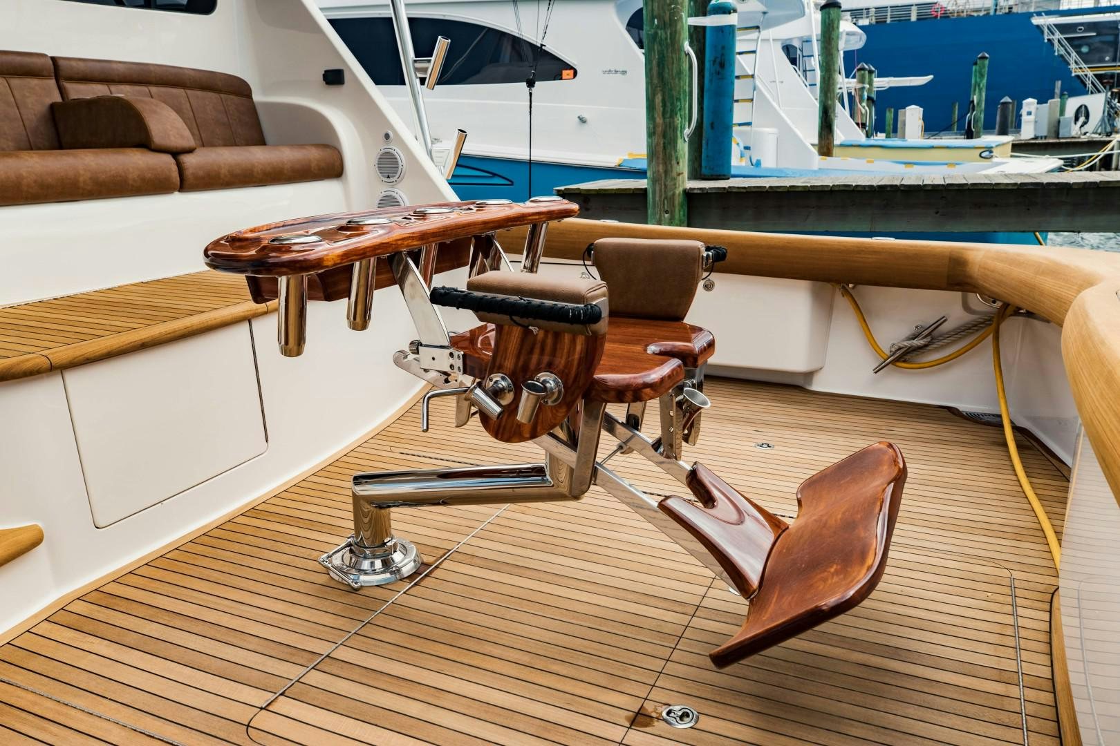 a model of a boat aboard SHOE Yacht for Sale