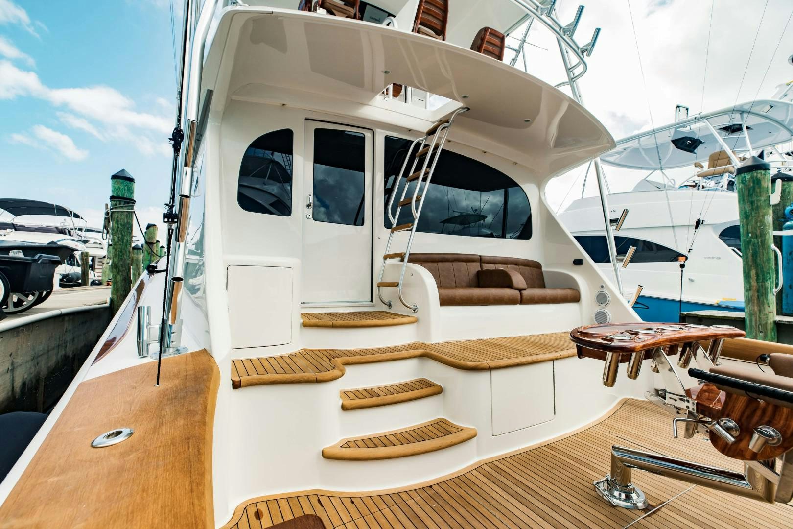 a boat with a door open aboard SHOE Yacht for Sale