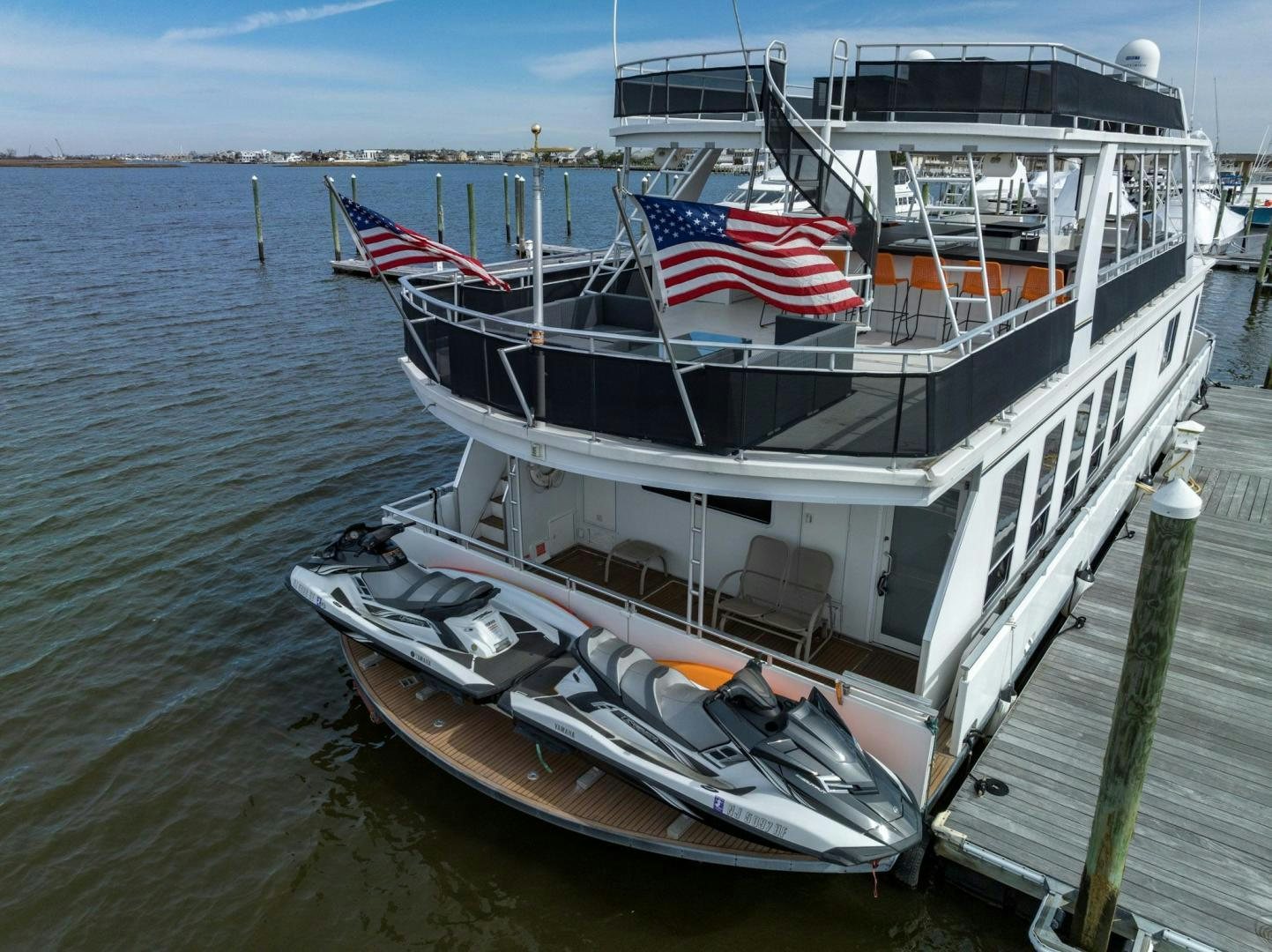 a boat on a dock aboard KNOT TIDE DOWN Yacht for Sale
