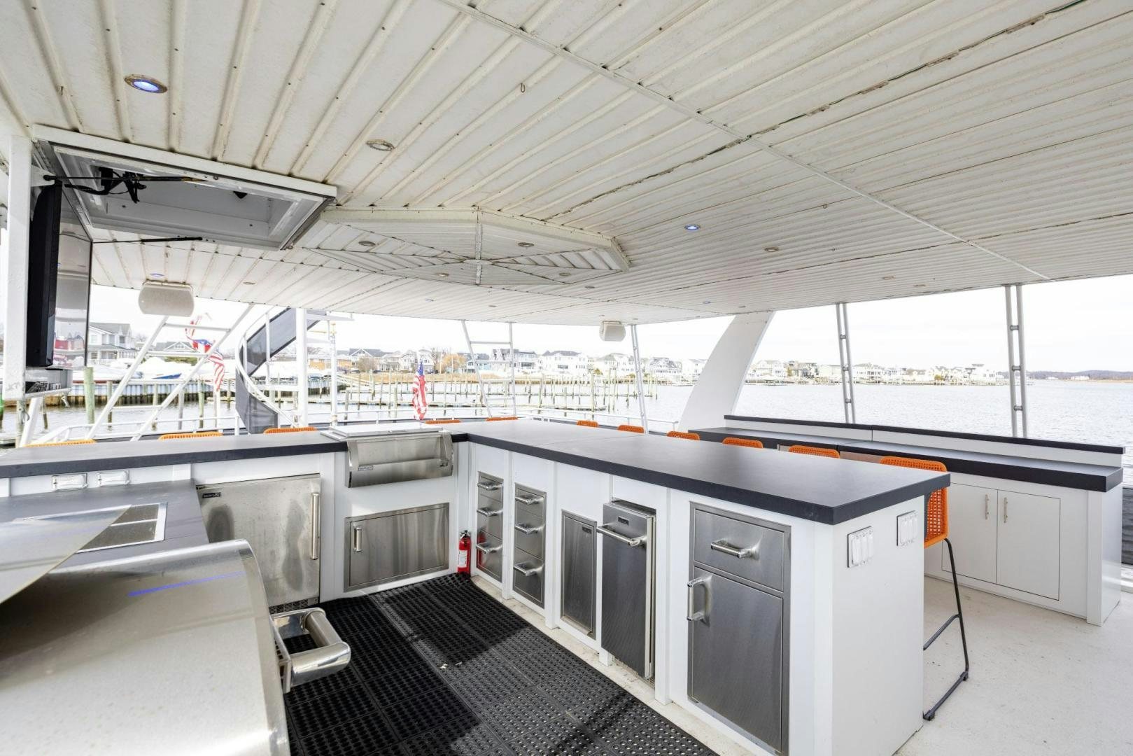 inside view of a factory aboard KNOT TIDE DOWN Yacht for Sale