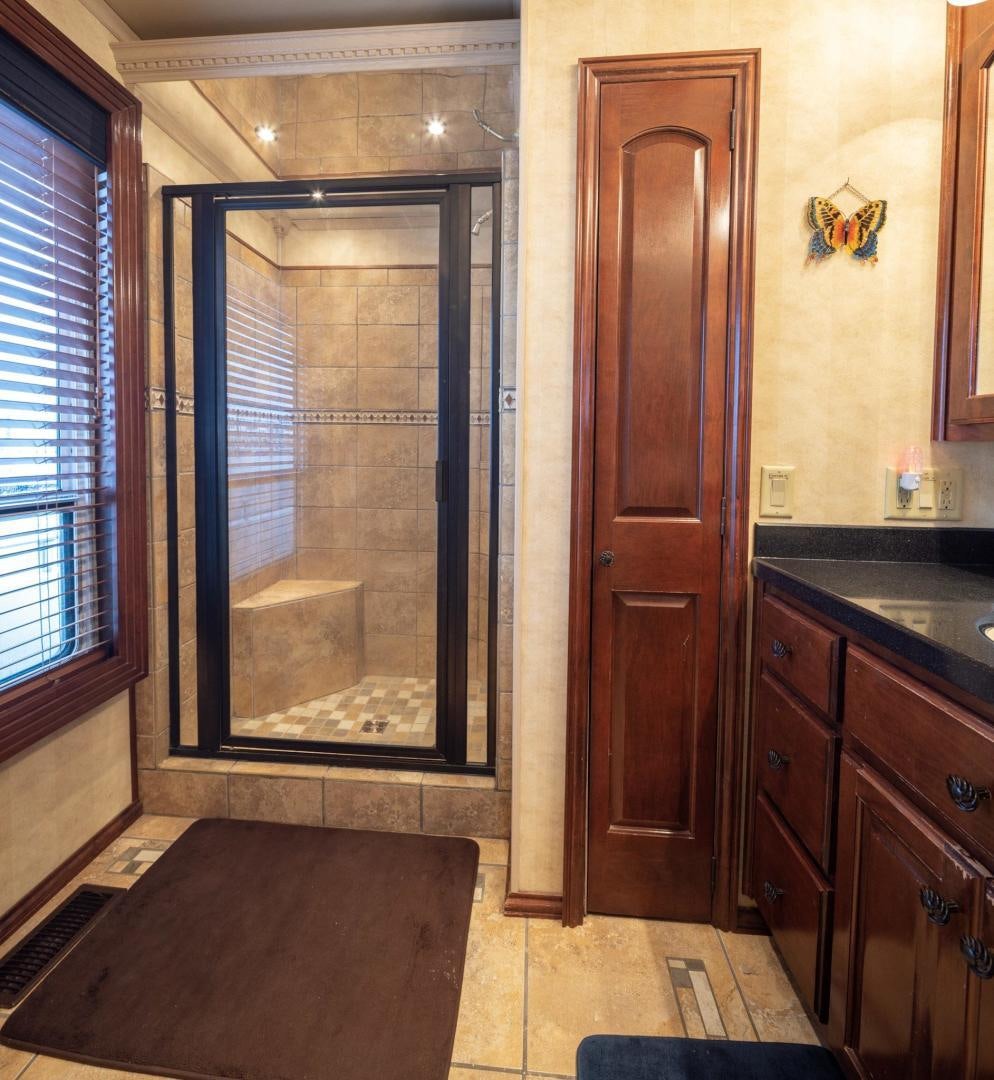 a room with a door and a window aboard KNOT TIDE DOWN Yacht for Sale