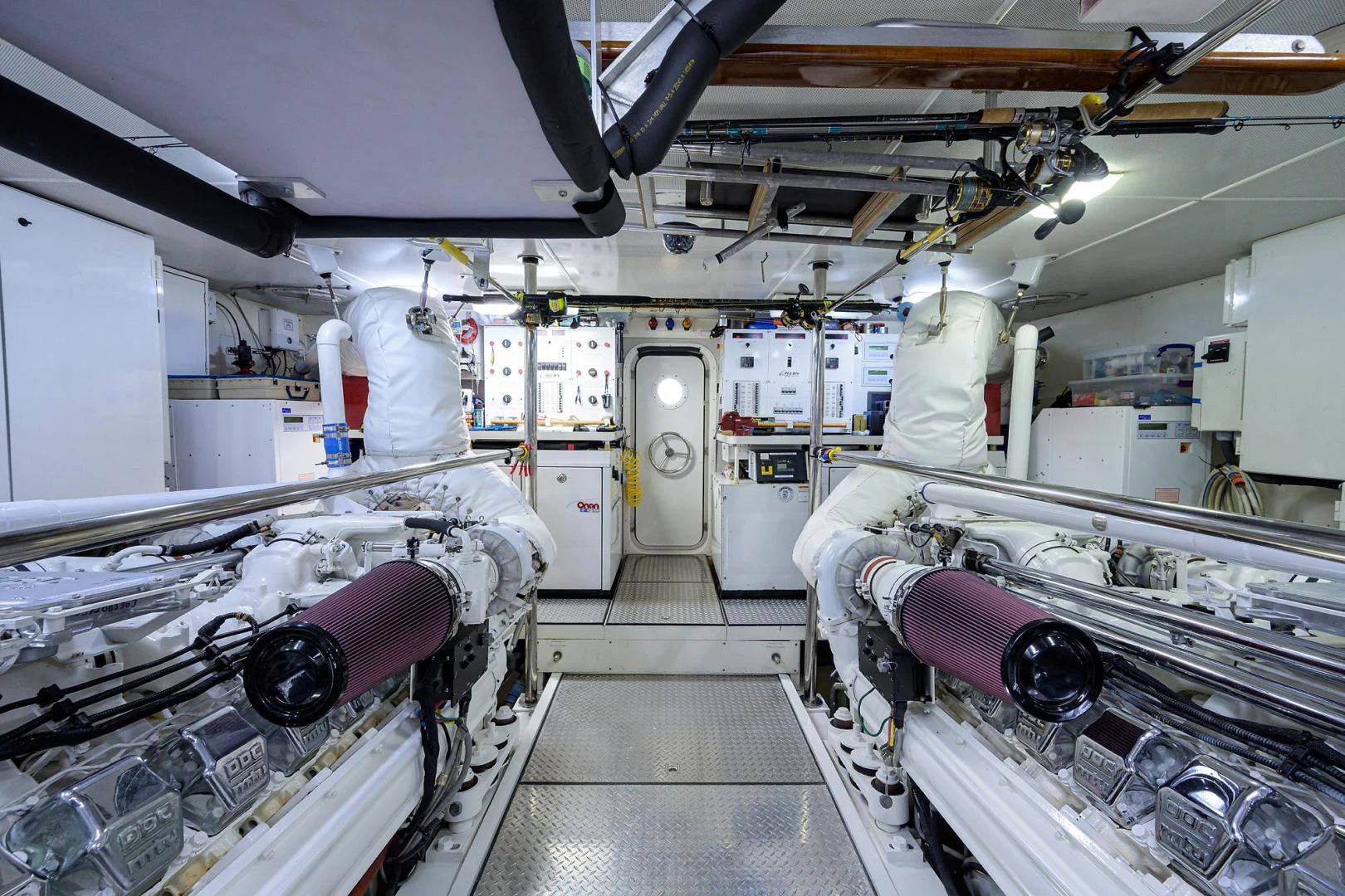 a room with several machines aboard PURE ROMANCE Yacht for Sale