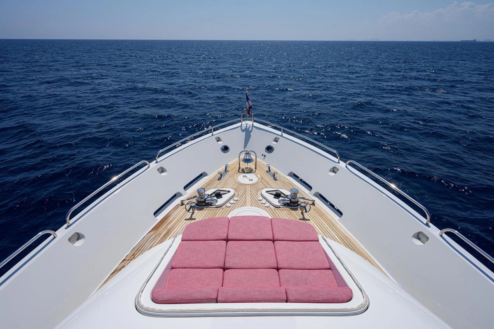 a boat on the water aboard PURE ROMANCE Yacht for Sale