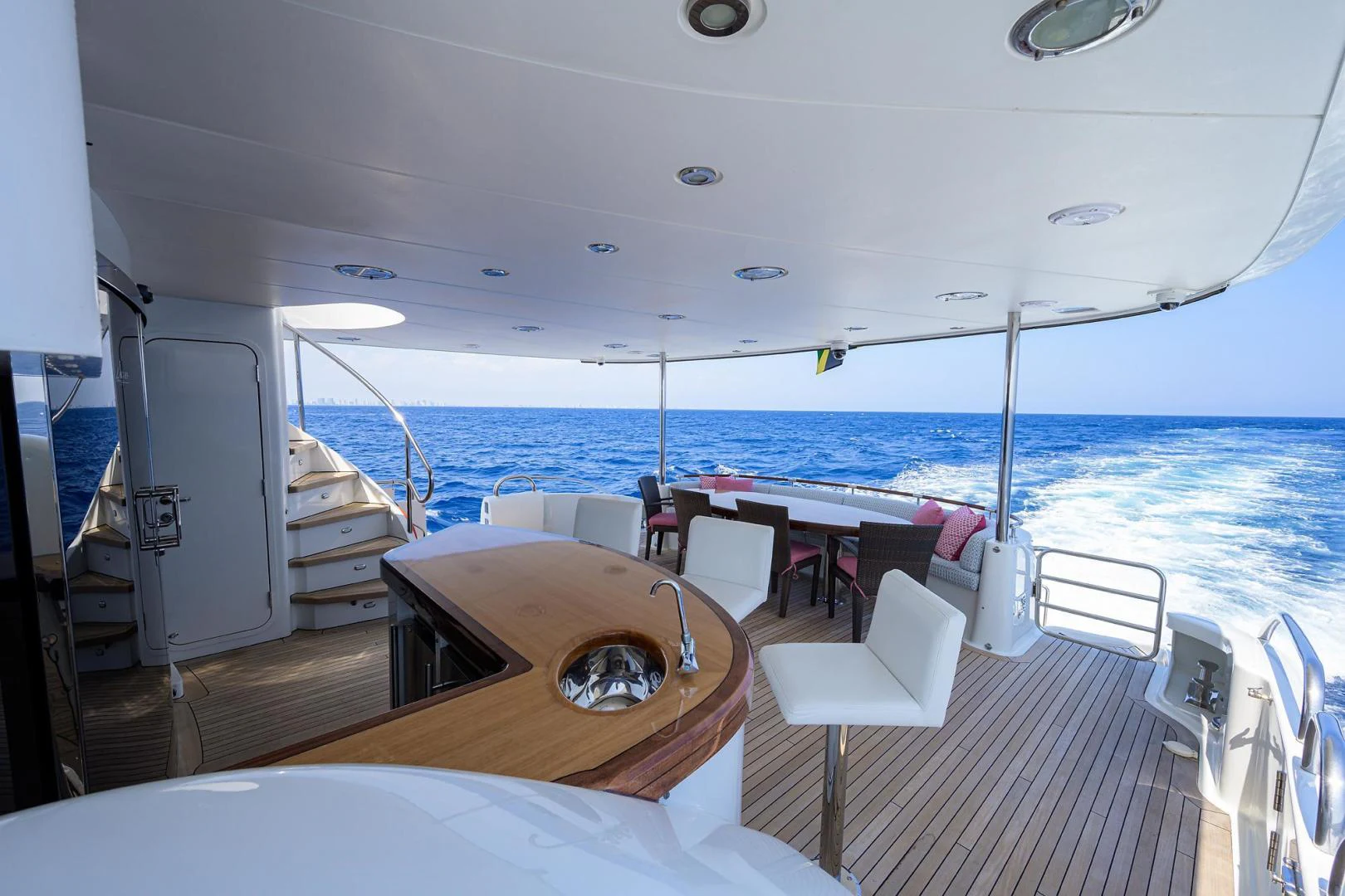 a boat on the water aboard PURE ROMANCE Yacht for Sale