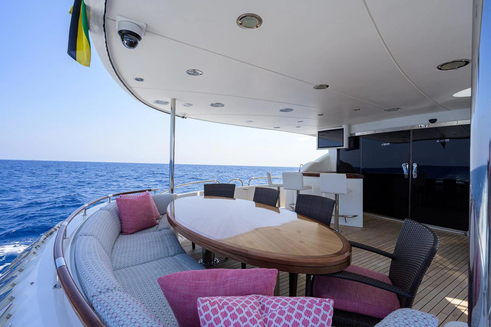 a boat on the water aboard PURE ROMANCE Yacht for Sale