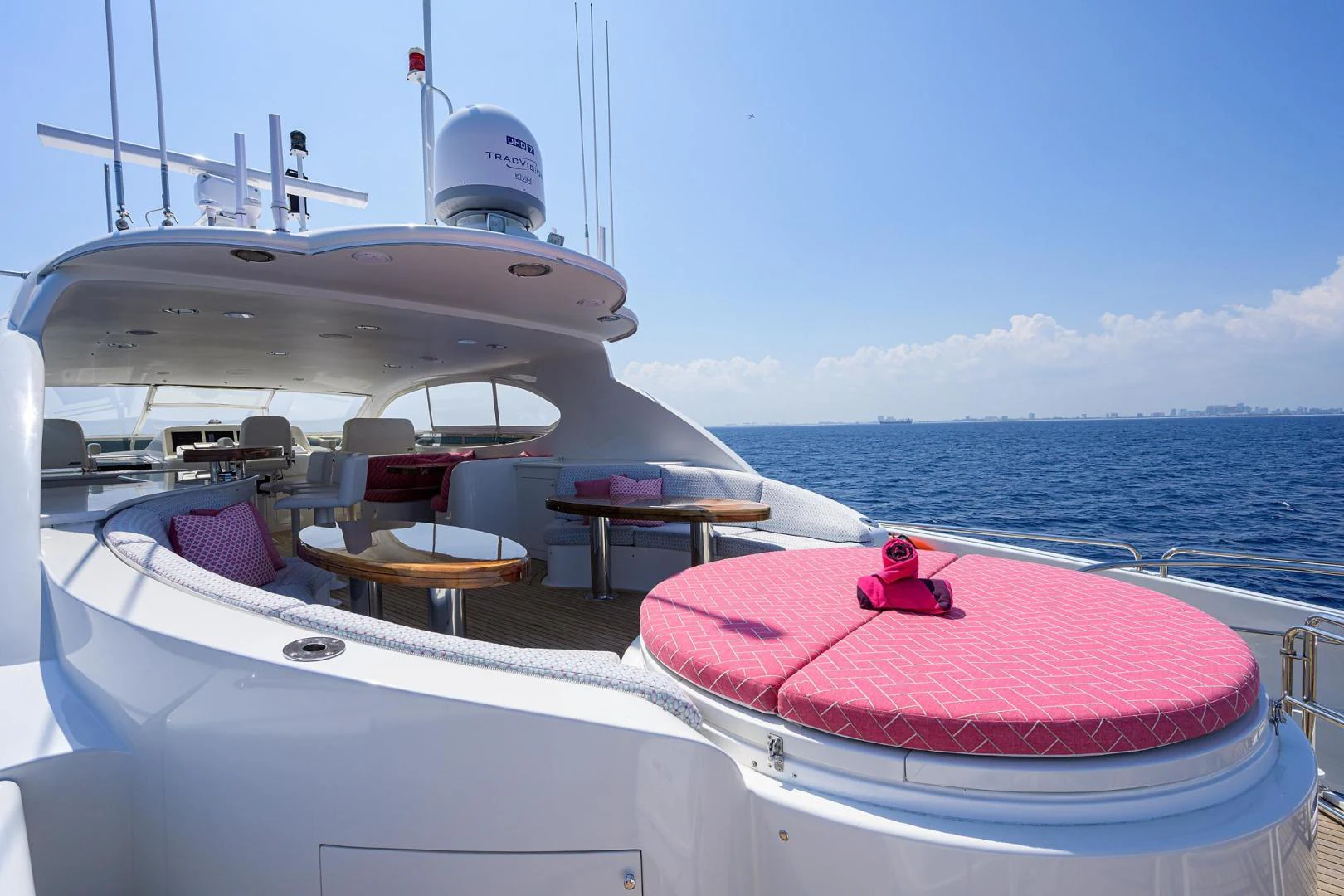 a boat on the water aboard PURE ROMANCE Yacht for Sale