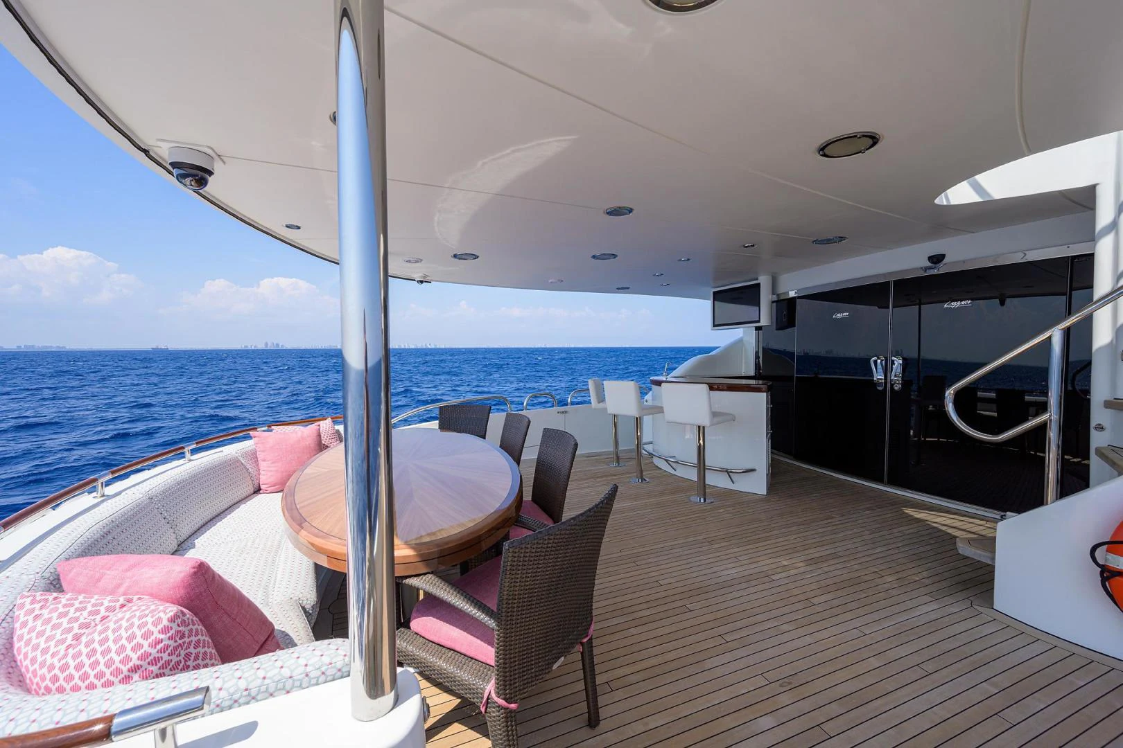 a boat on the water aboard PURE ROMANCE Yacht for Sale