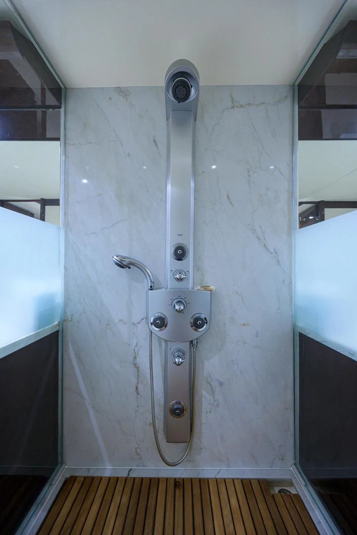 a metal object on a wall aboard PURE ROMANCE Yacht for Sale