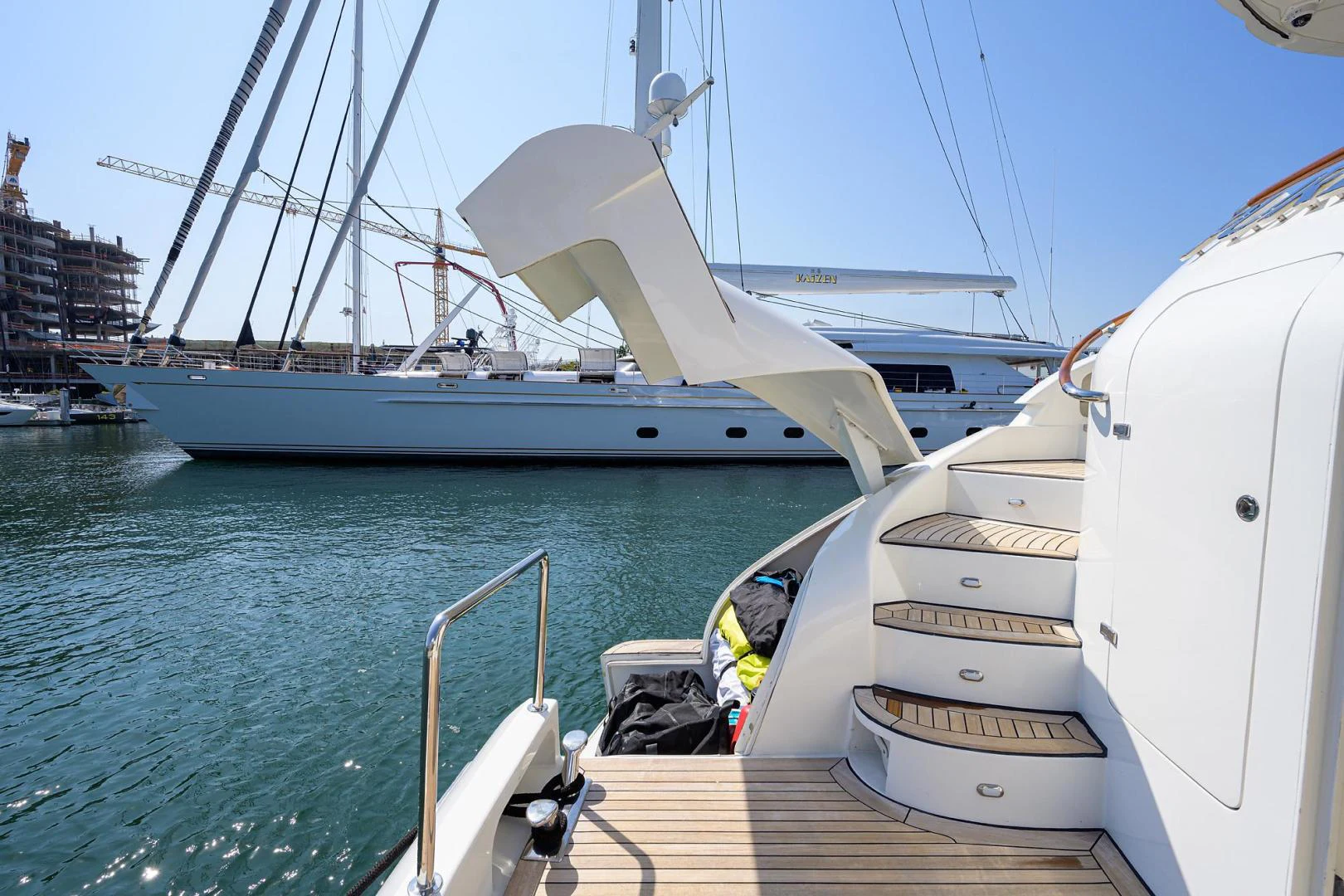 a boat on the water aboard PURE ROMANCE Yacht for Sale