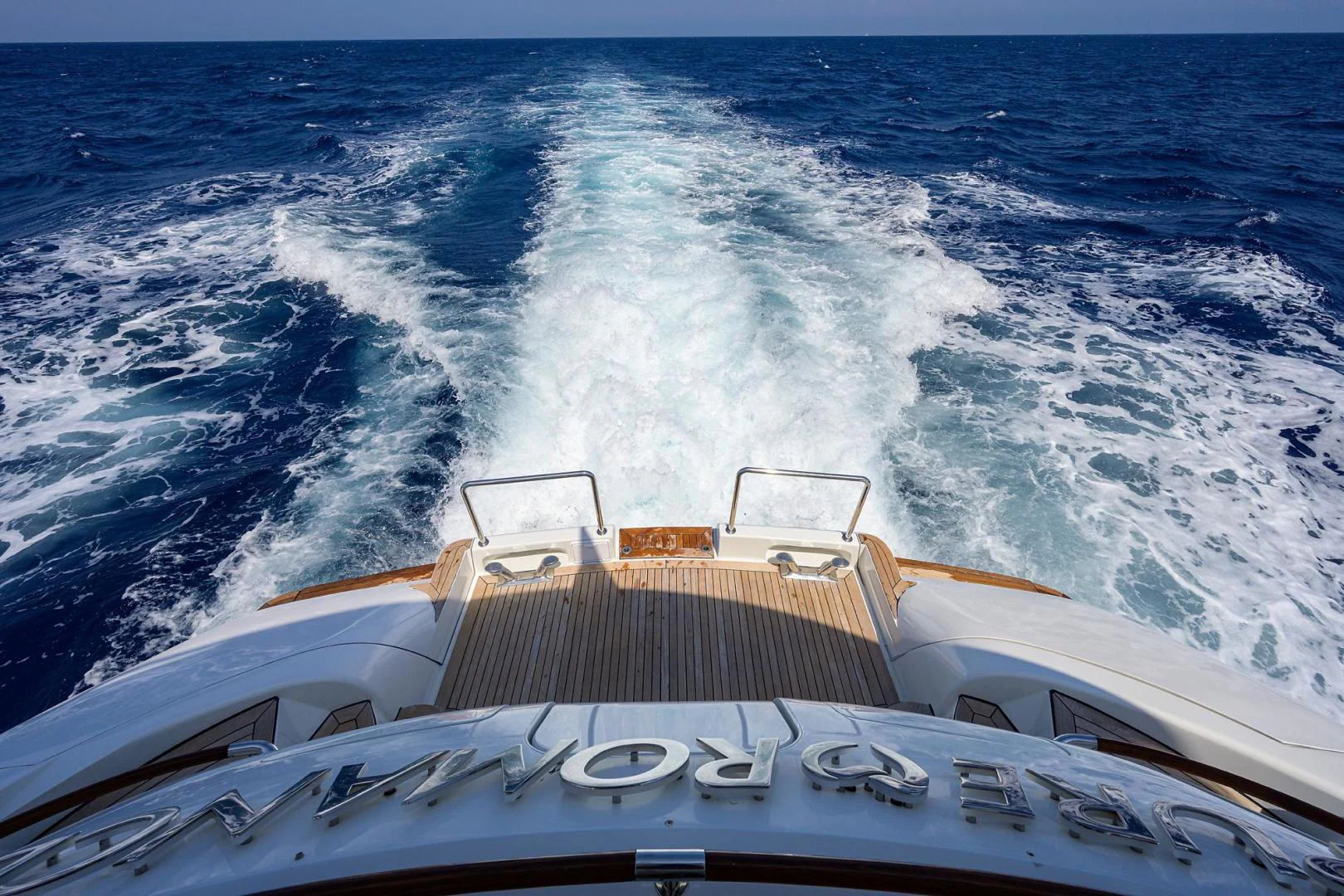 a boat on the water aboard PURE ROMANCE Yacht for Sale