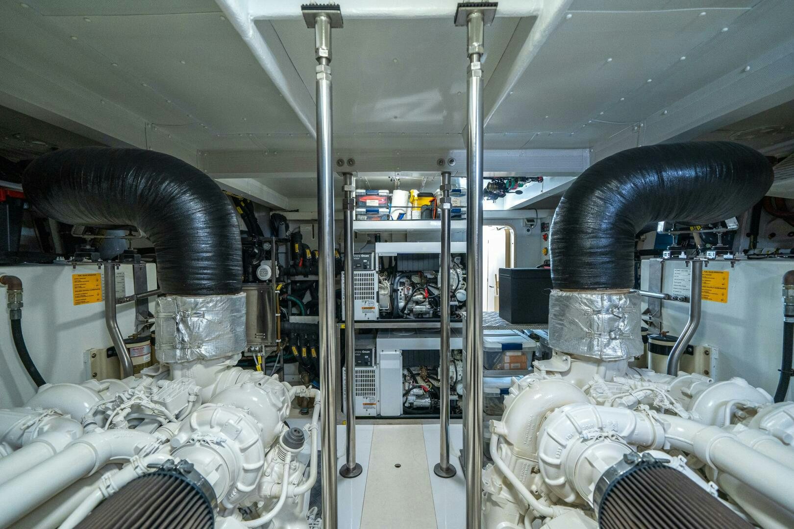 a room with machinery aboard VELOCITY Yacht for Sale