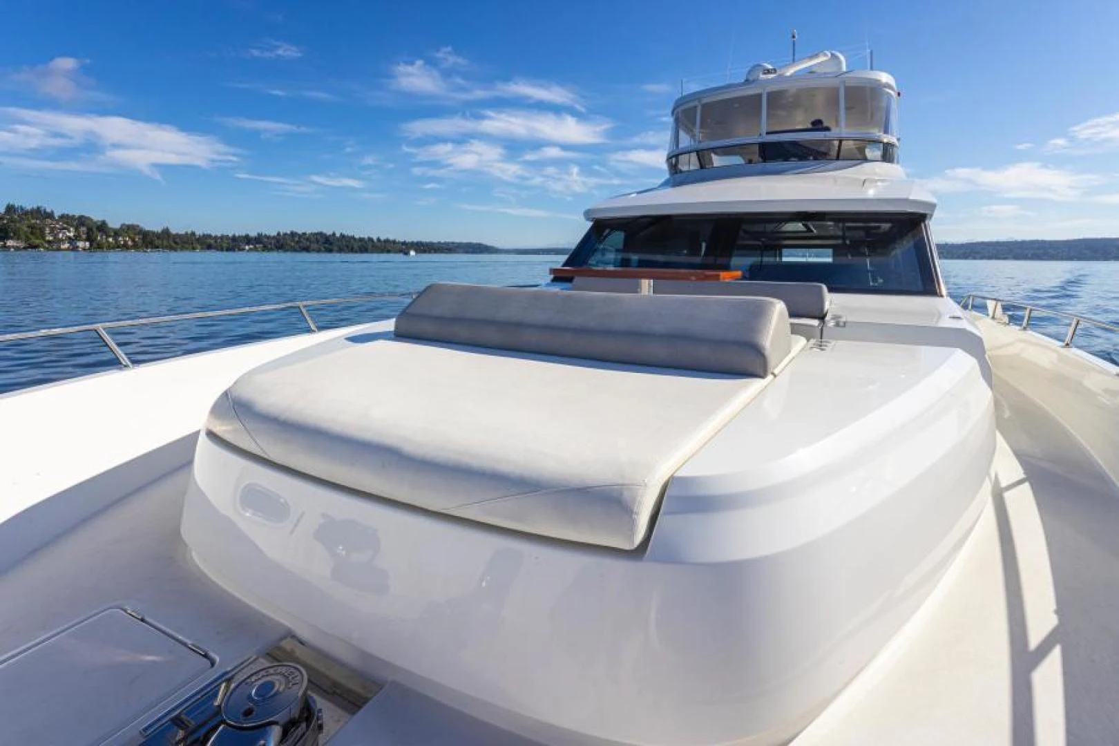 a boat on the water aboard LIV MAS Yacht for Sale
