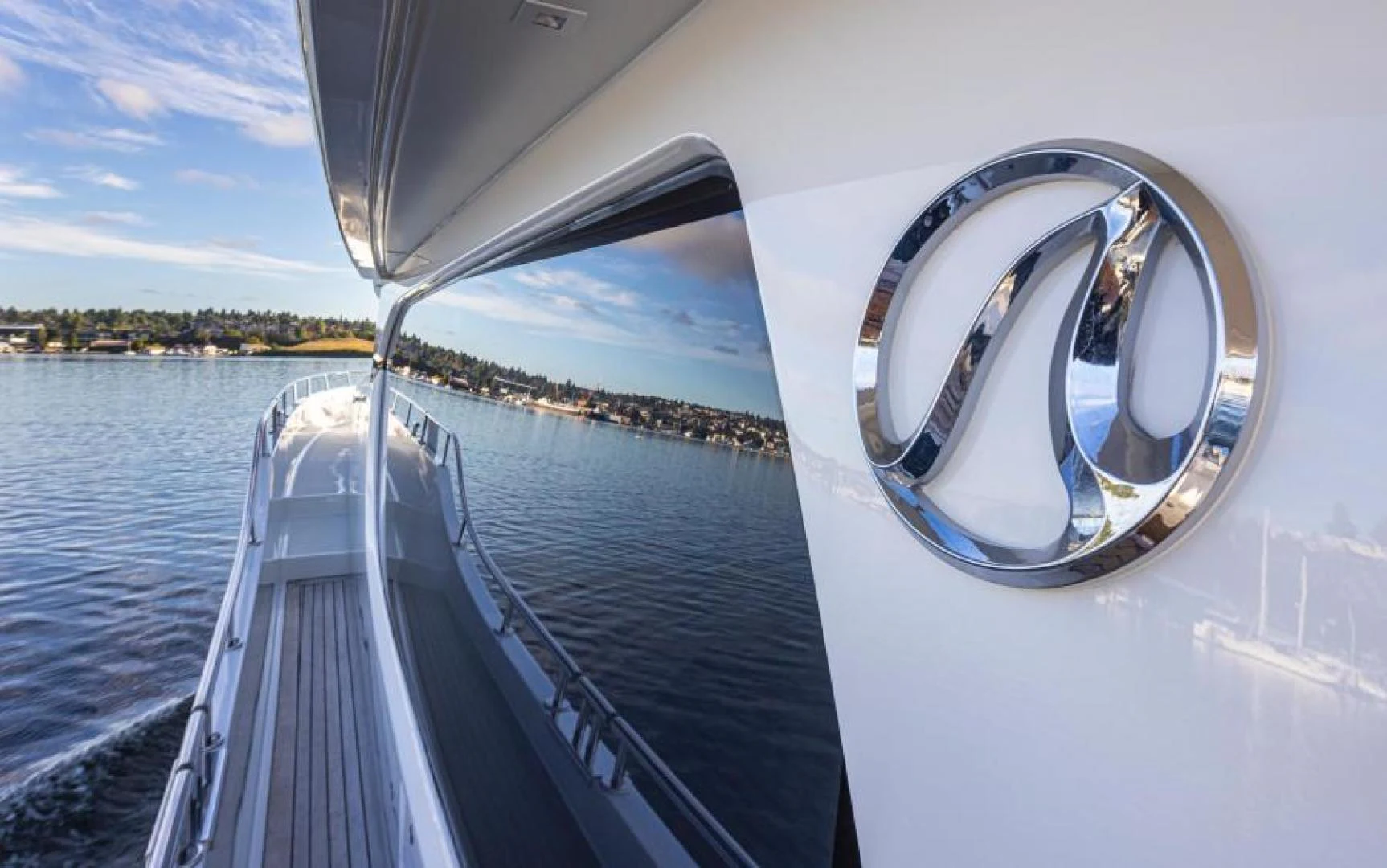 a boat on the water aboard LIV MAS Yacht for Sale