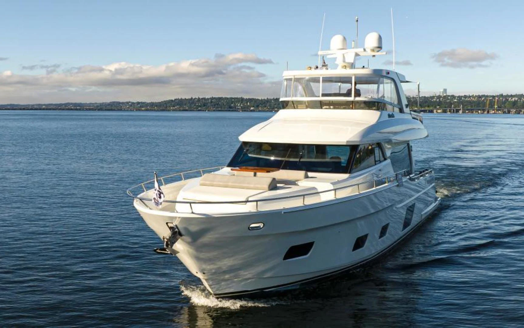 a boat on the water aboard LIV MAS Yacht for Sale