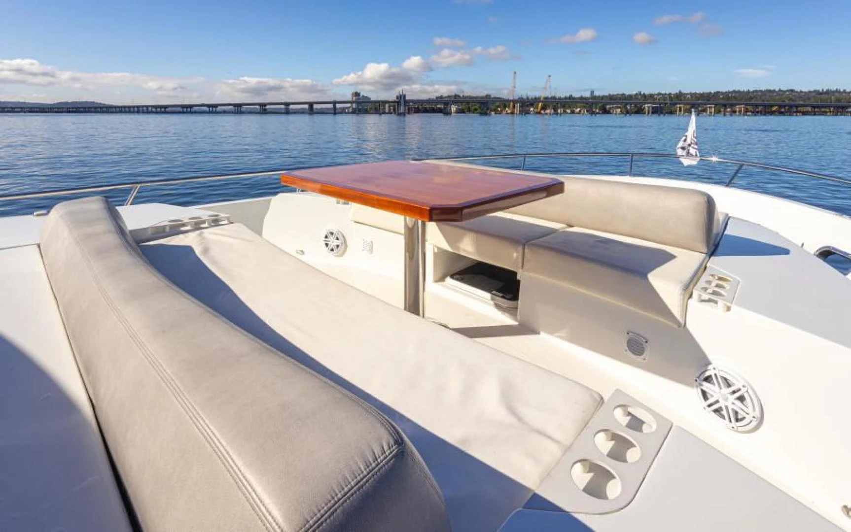 a boat on the water aboard LIV MAS Yacht for Sale