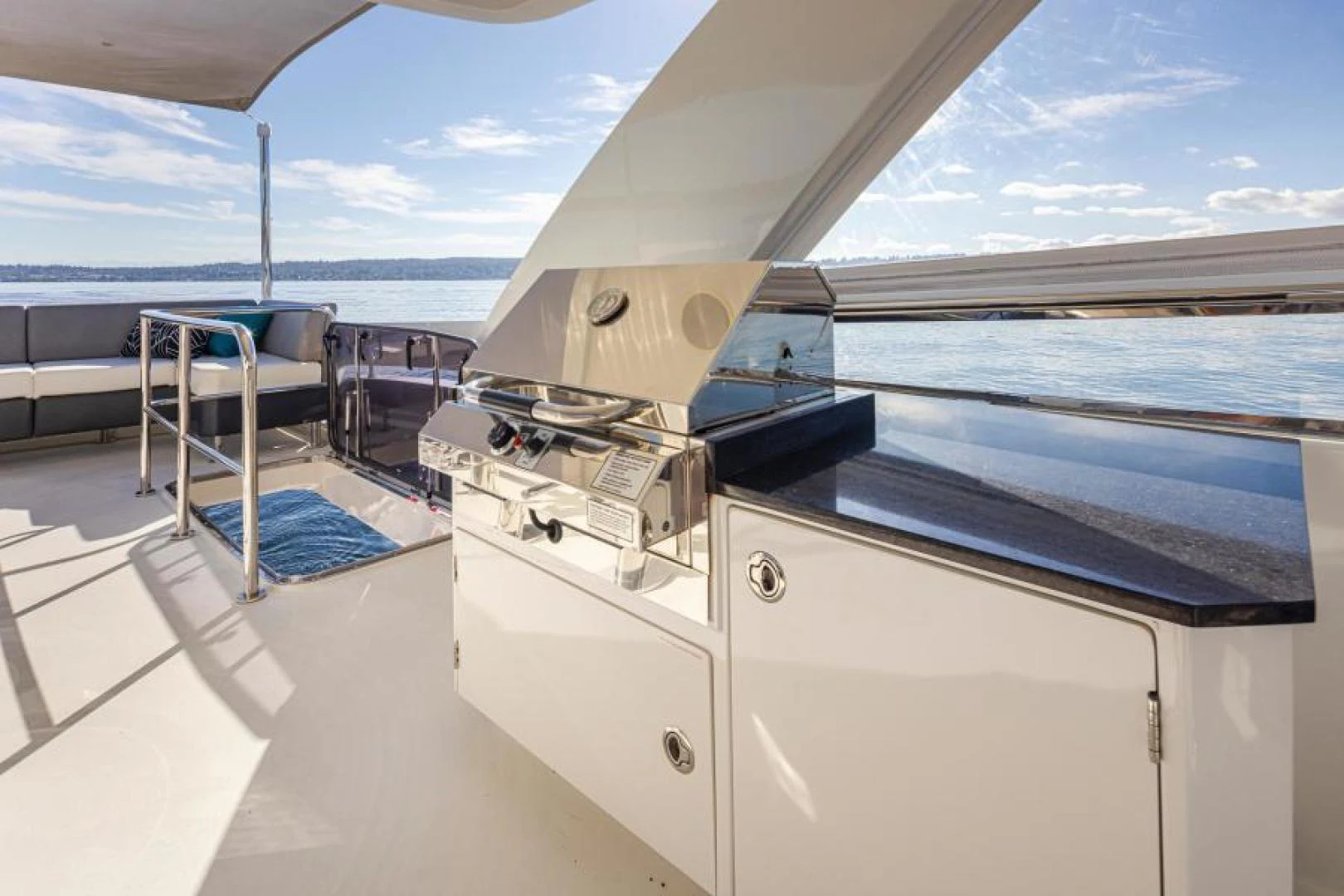 a boat on the water aboard LIV MAS Yacht for Sale