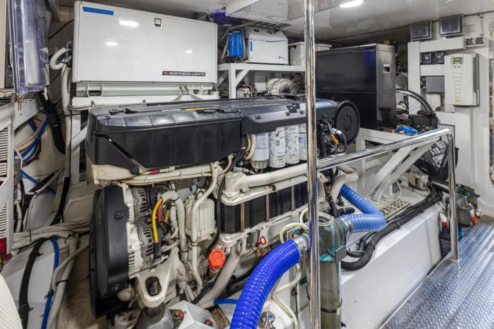 a room with machinery aboard LIV MAS Yacht for Sale