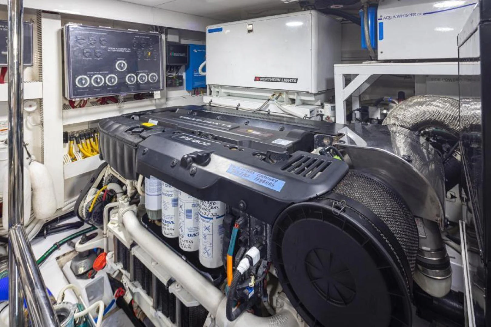 a machine with a large piece of equipment on it aboard LIV MAS Yacht for Sale