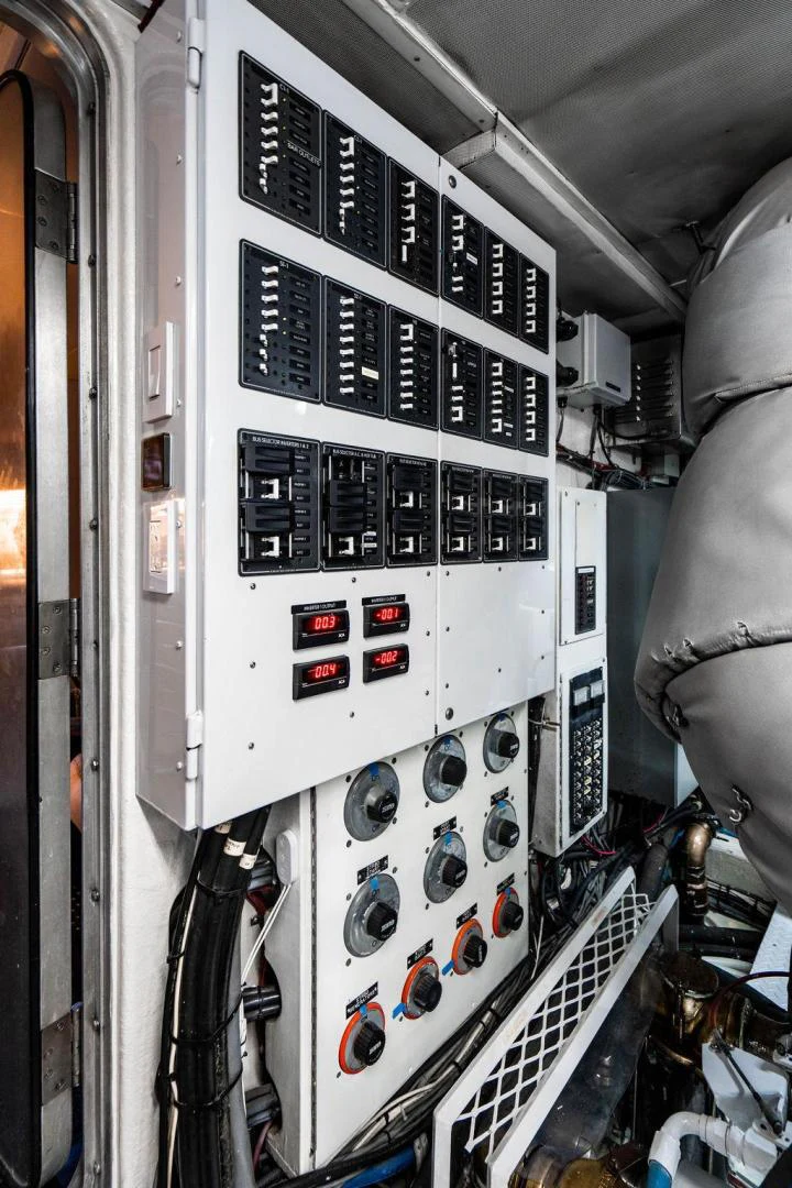 a machine with buttons aboard THREE BLESSINGS Yacht for Sale