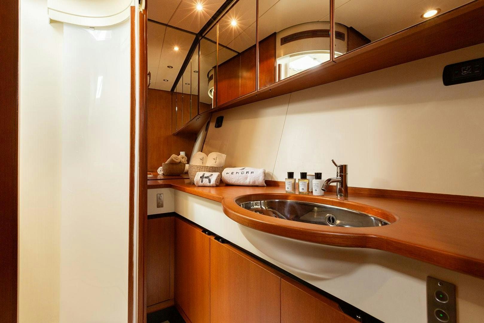 a sink in a kitchen aboard KENORA Yacht for Sale