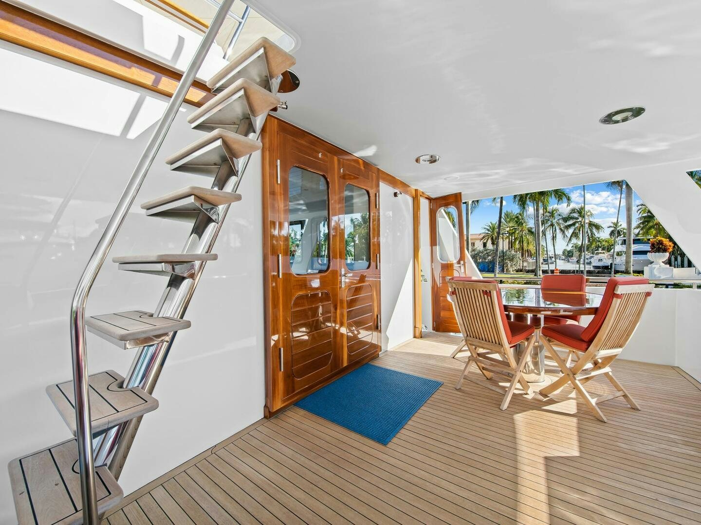 a room with a slide aboard SIENNA Yacht for Sale